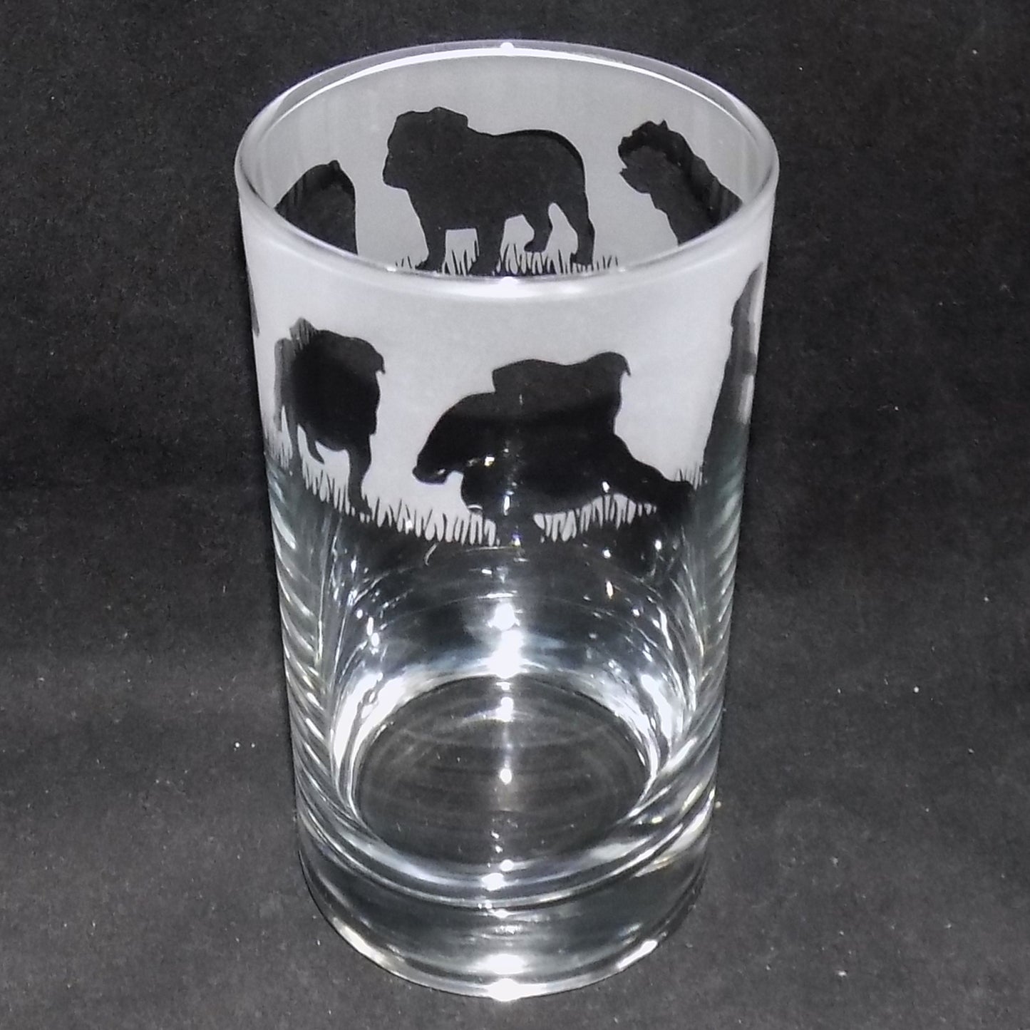 British Bulldog Tall Glass