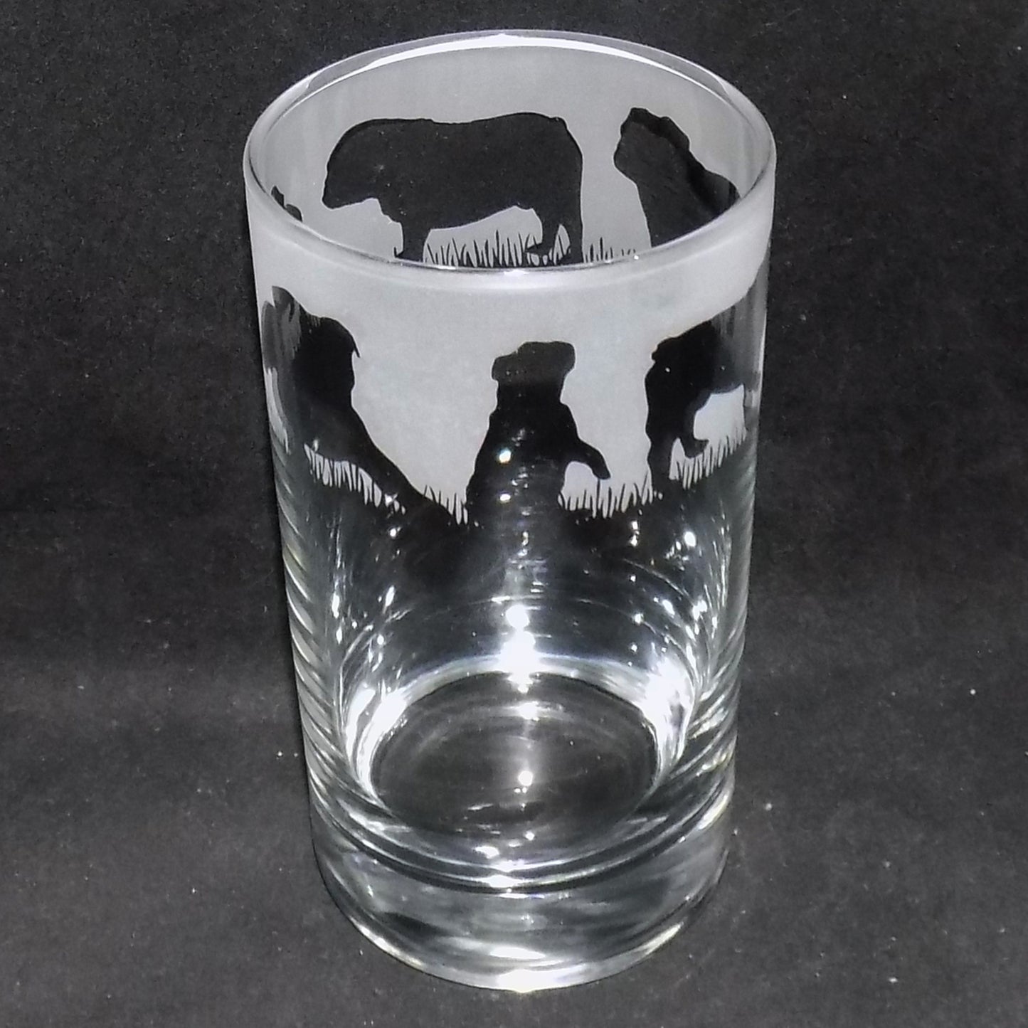 British Bulldog Tall Glass