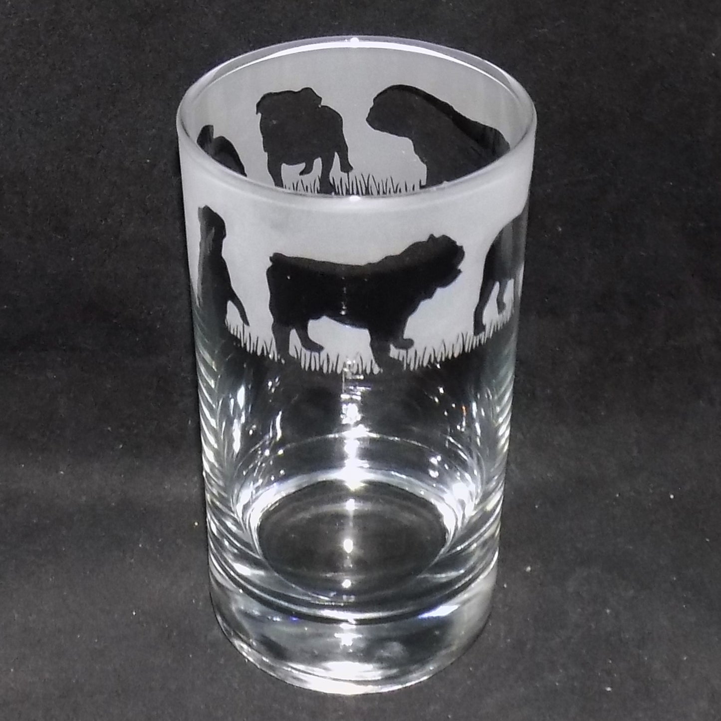 British Bulldog Tall Glass