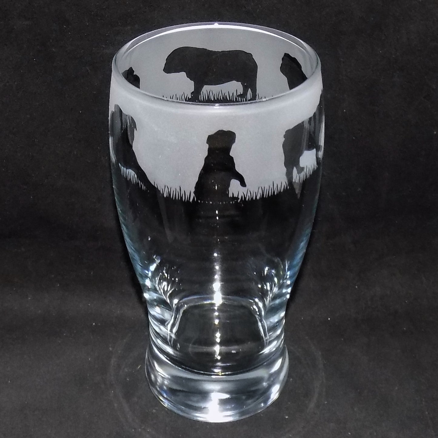 British Bulldog Pint Glass