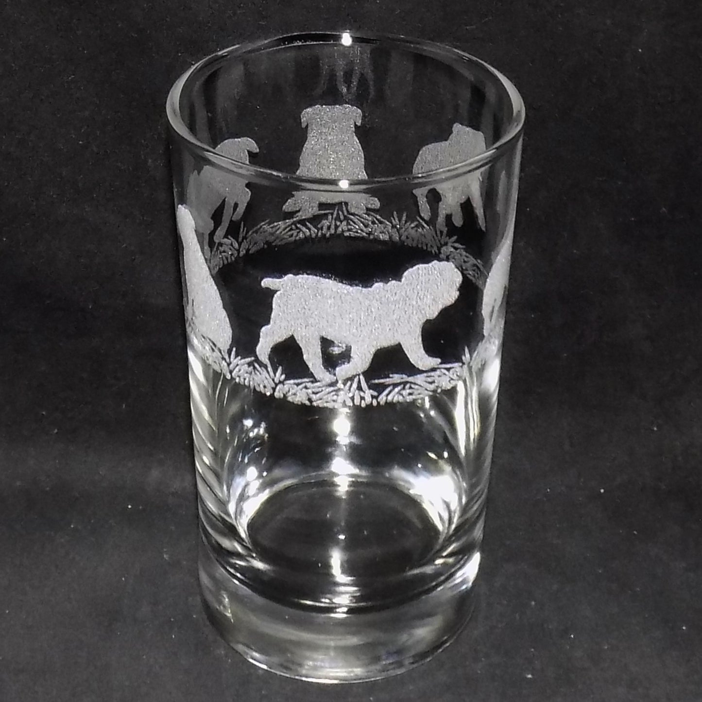 British Bulldog Tall Glass
