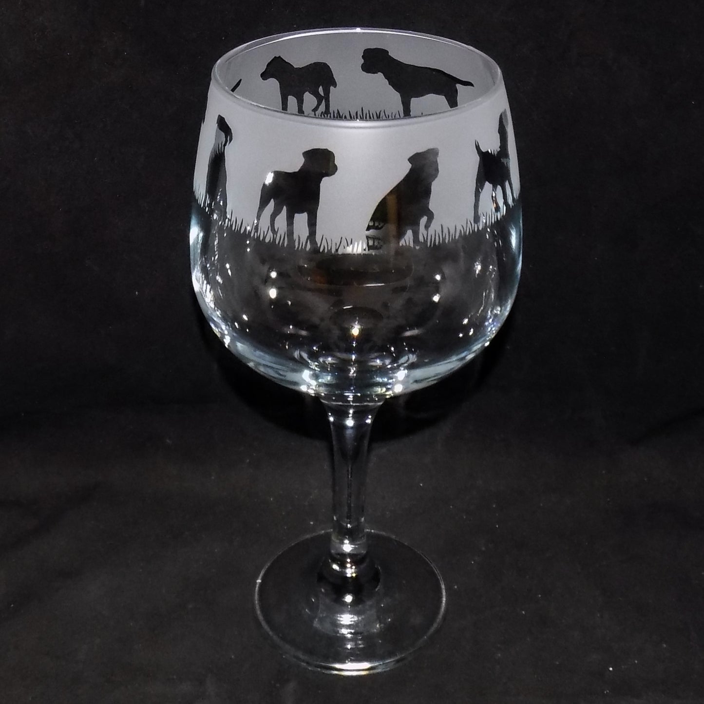 Border Terrier Gin Glass