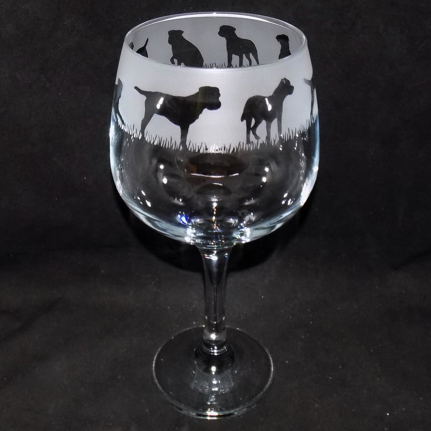 Border Terrier Gin Glass