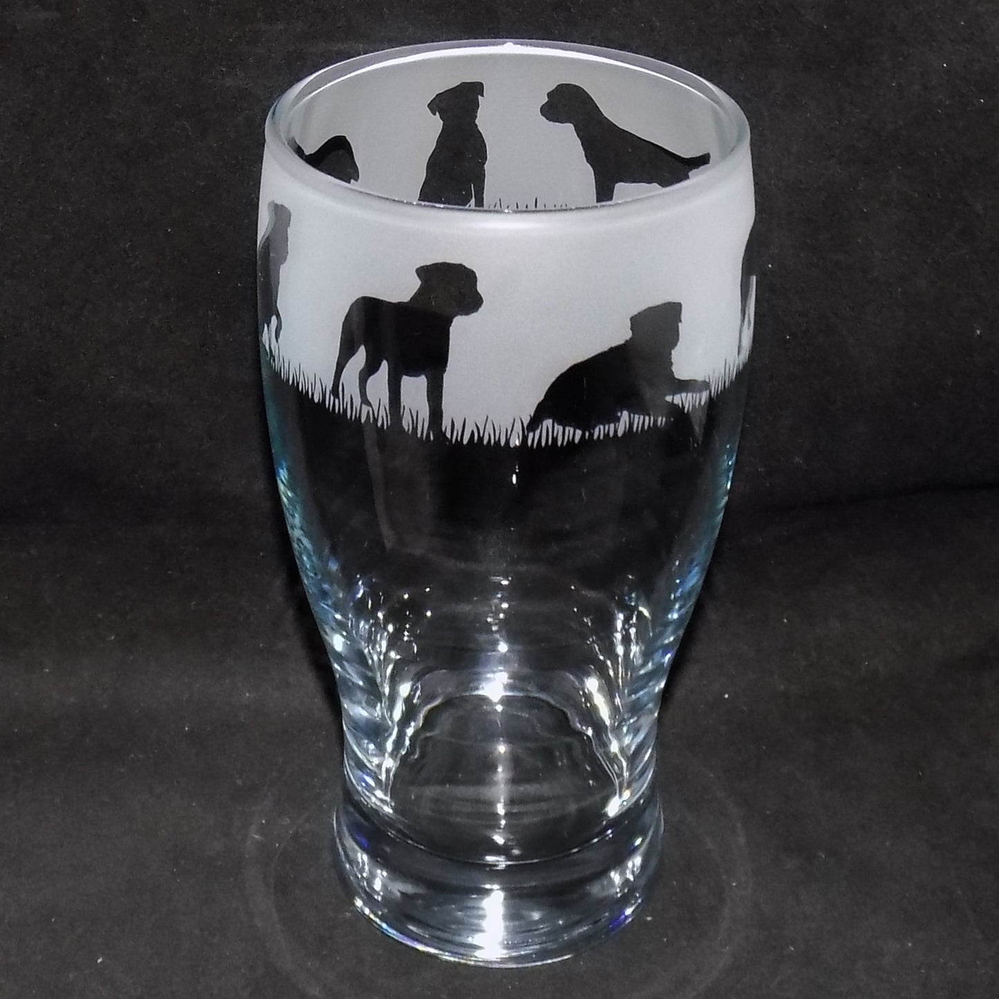 Border Terrier Pint Glass