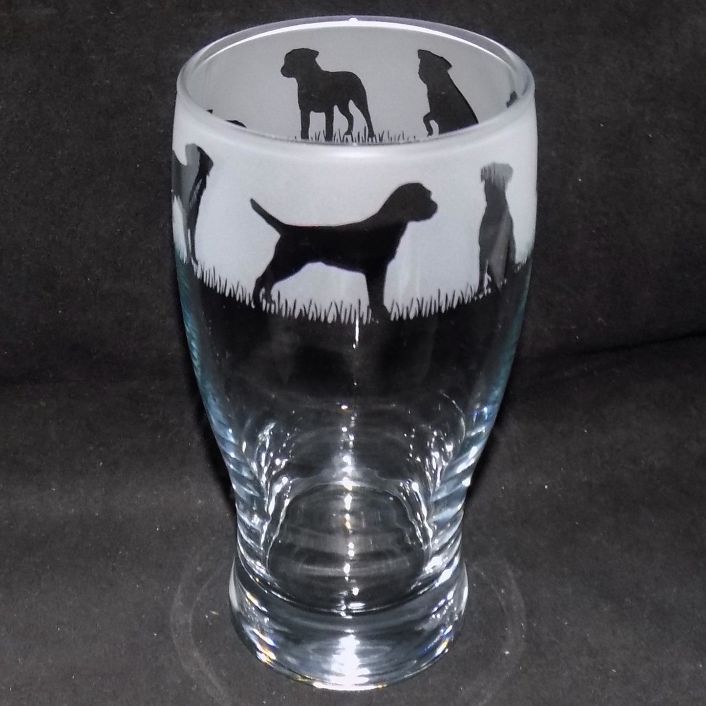 Border Terrier Pint Glass