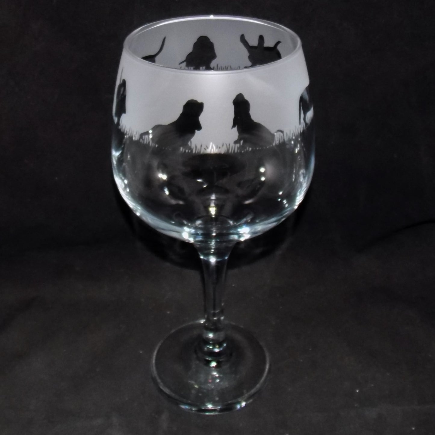 Basset Hound Gin Glass
