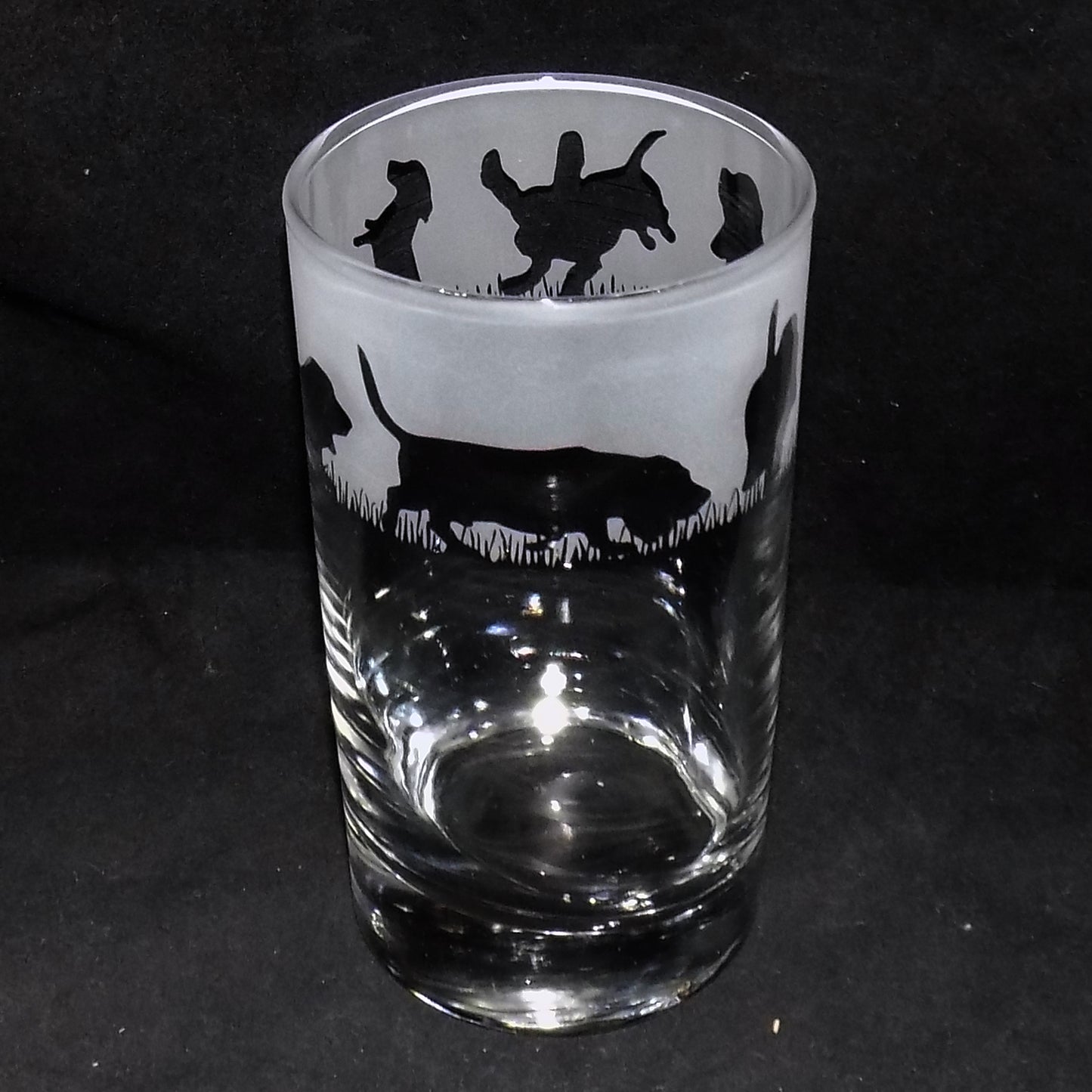 Basset Hound Tall Glass