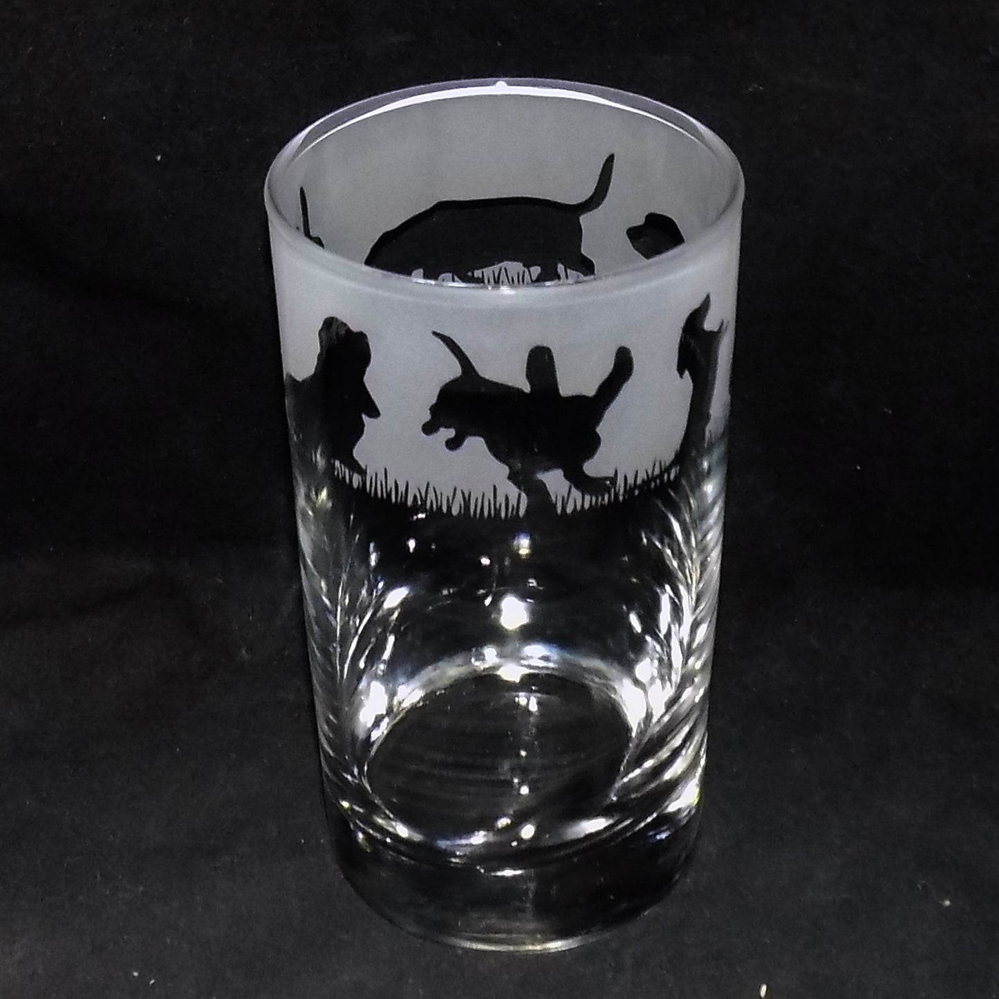 Basset Hound Tall Glass
