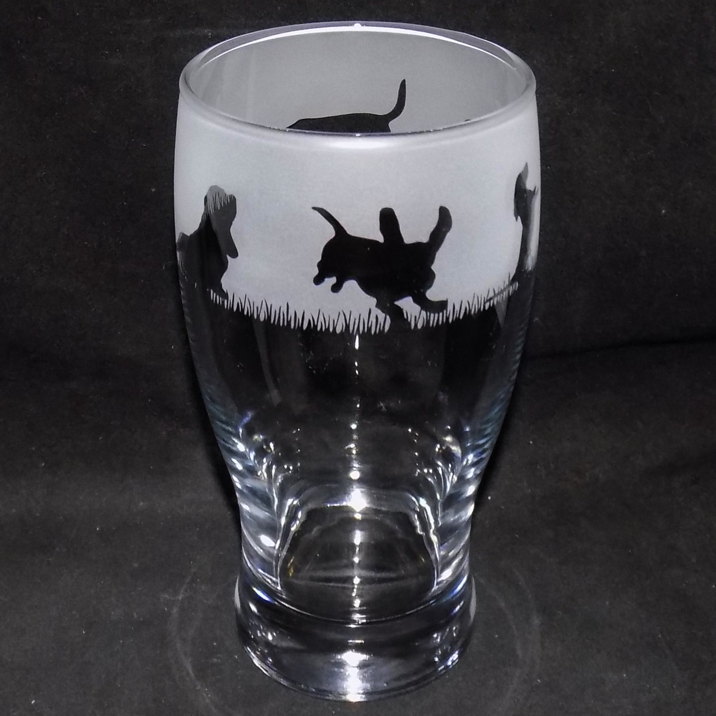 Basset Hound Pint Glass