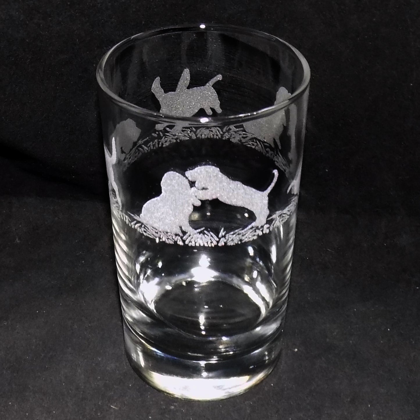 Basset Hound Tall Glass