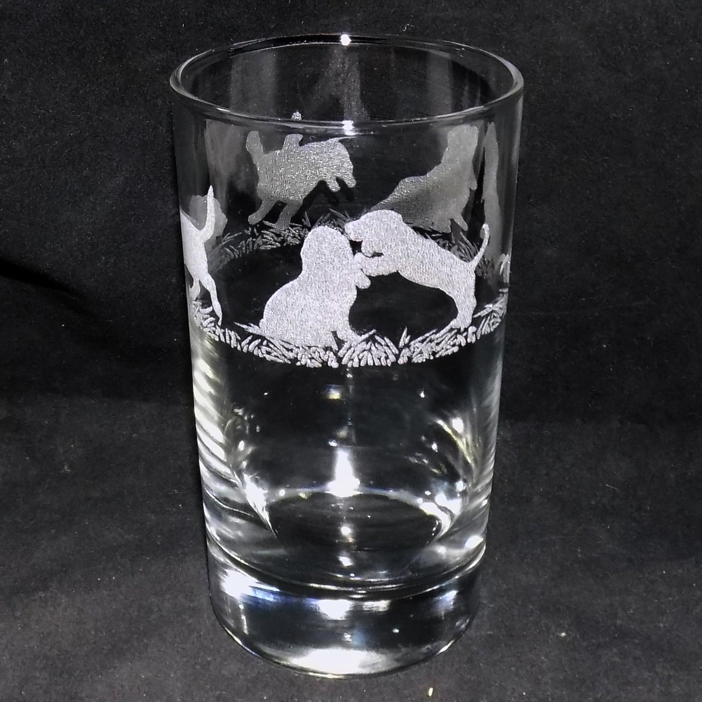 Basset Hound Tall Glass
