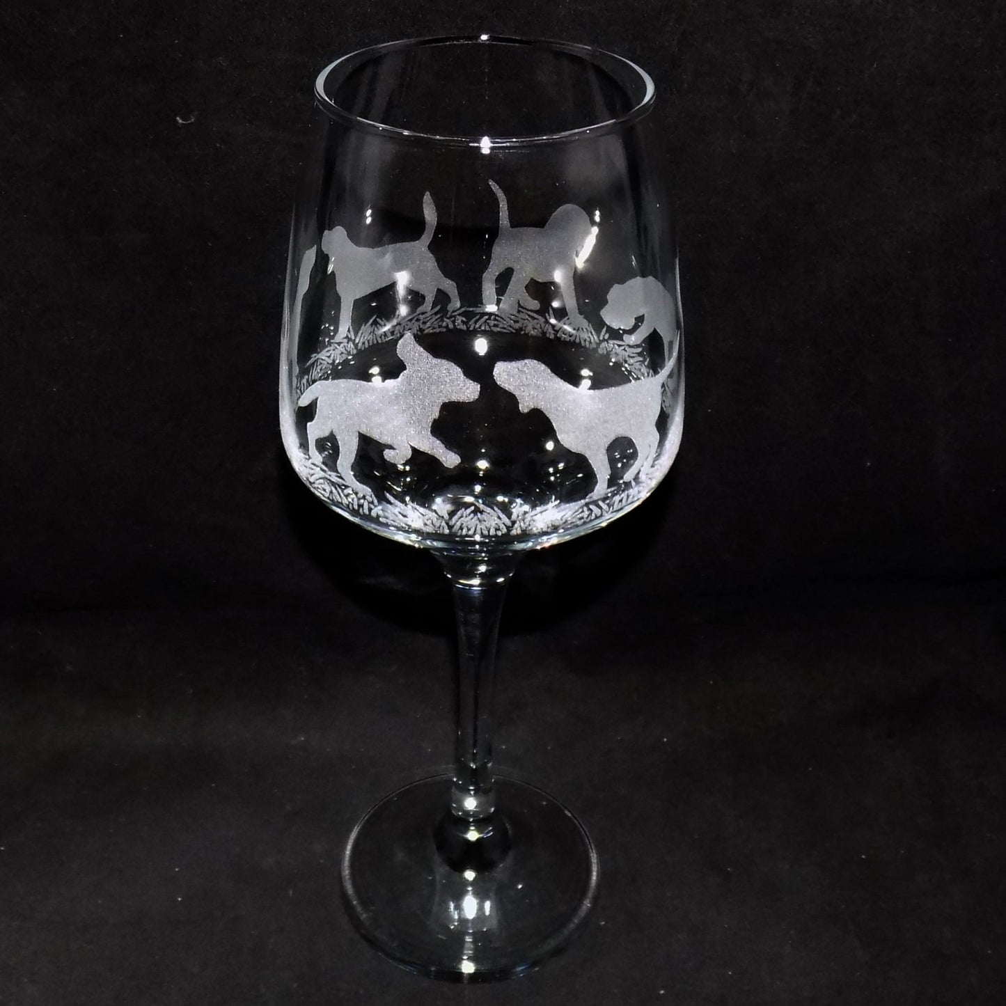 Beagle Stemmed Wine Glass