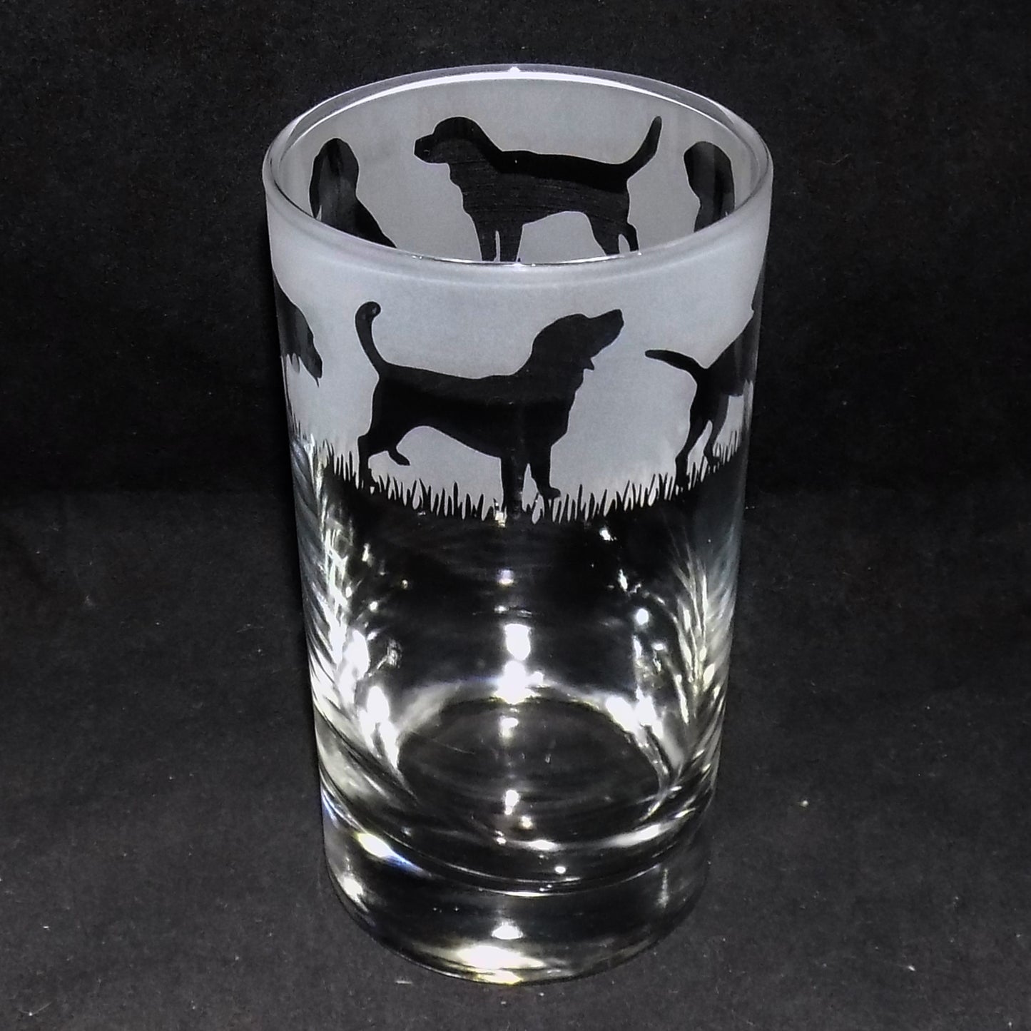 Beagle Tall Glass