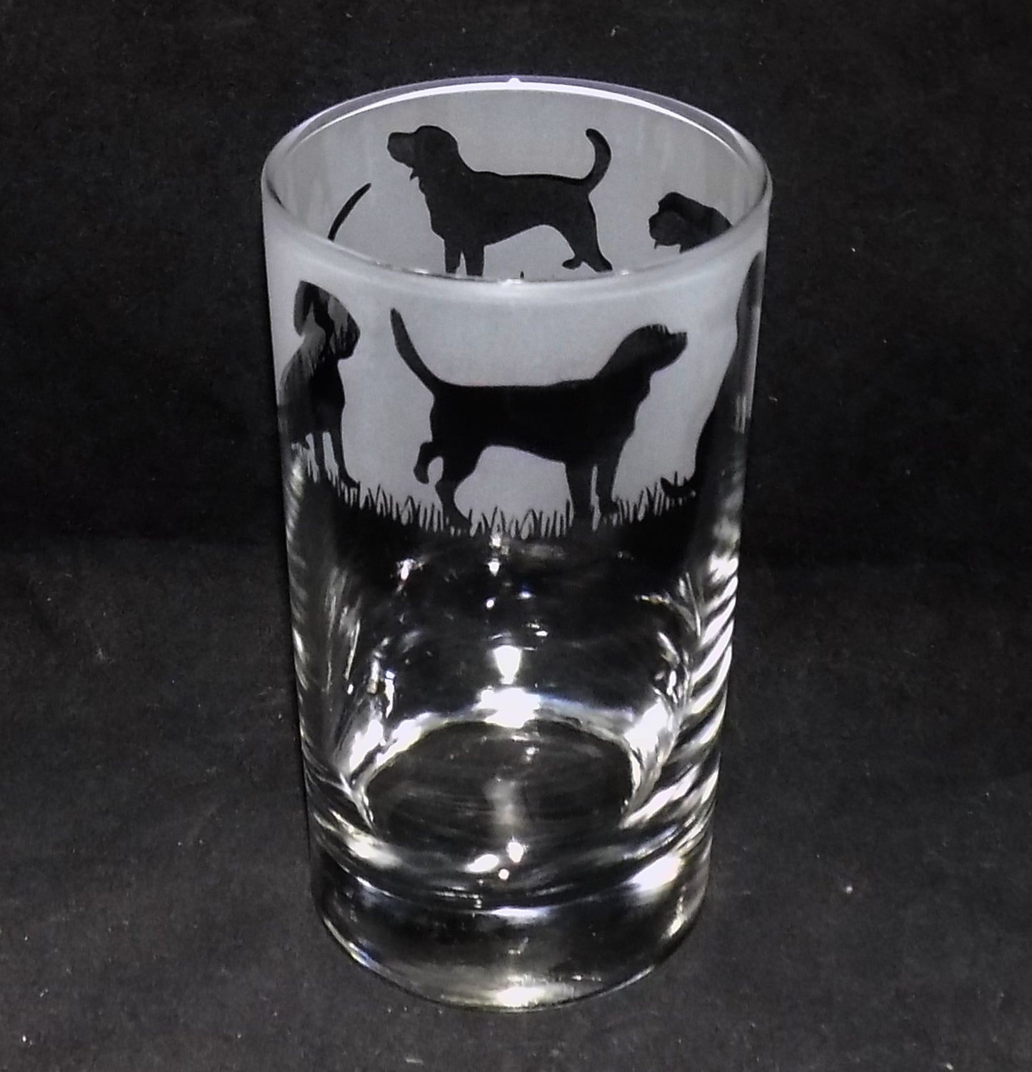 Beagle Tall Glass