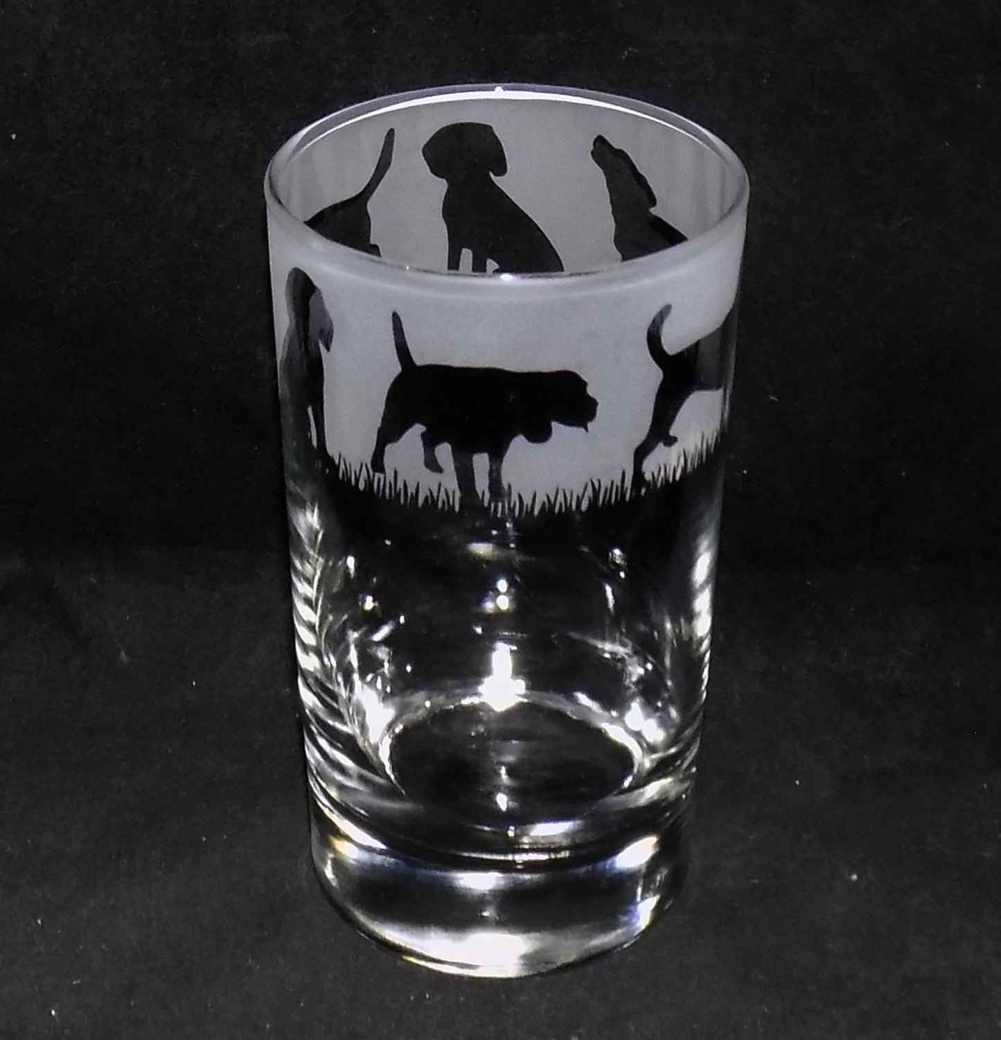 Beagle Tall Glass
