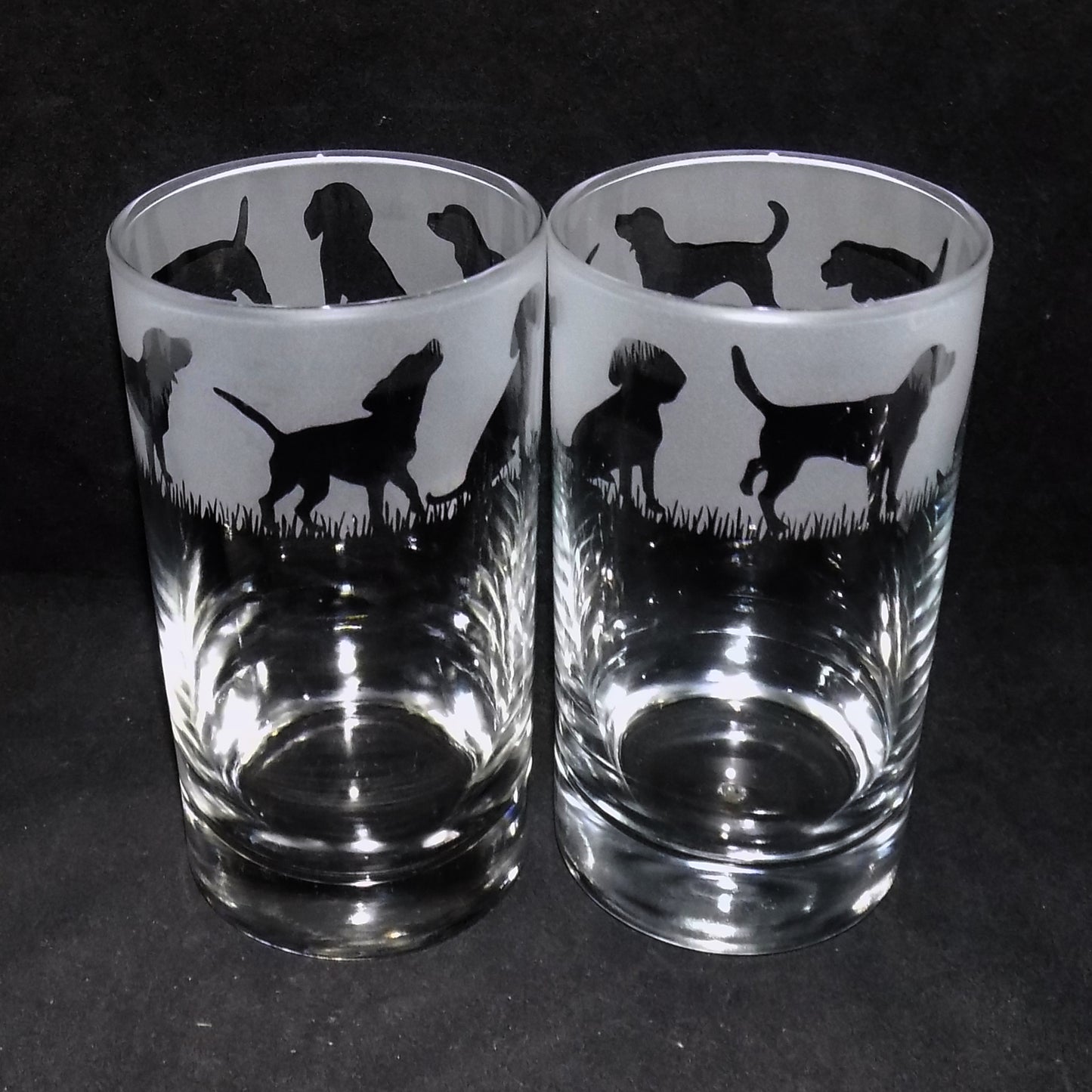 Beagle Tall Glass