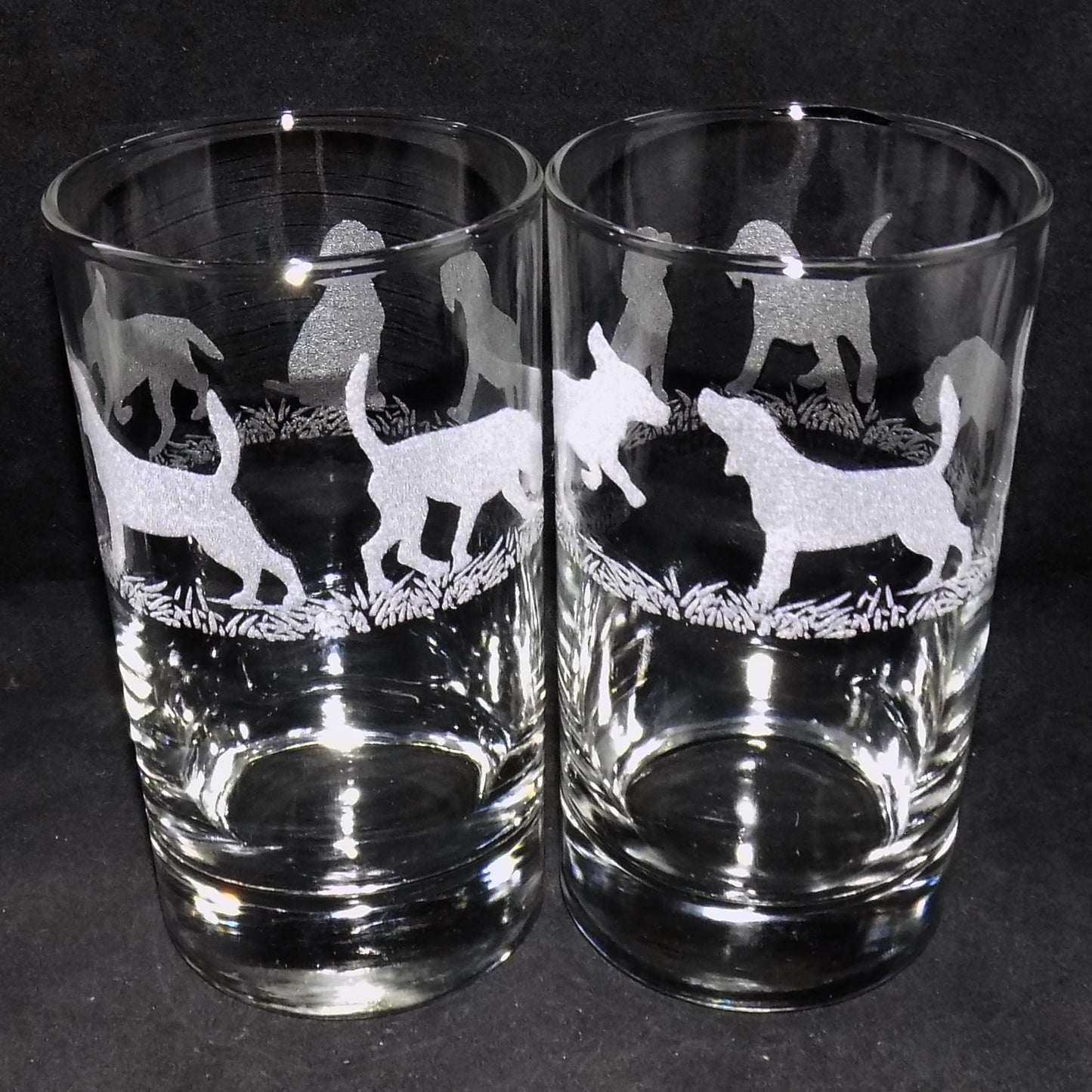 Beagle Tall Glass