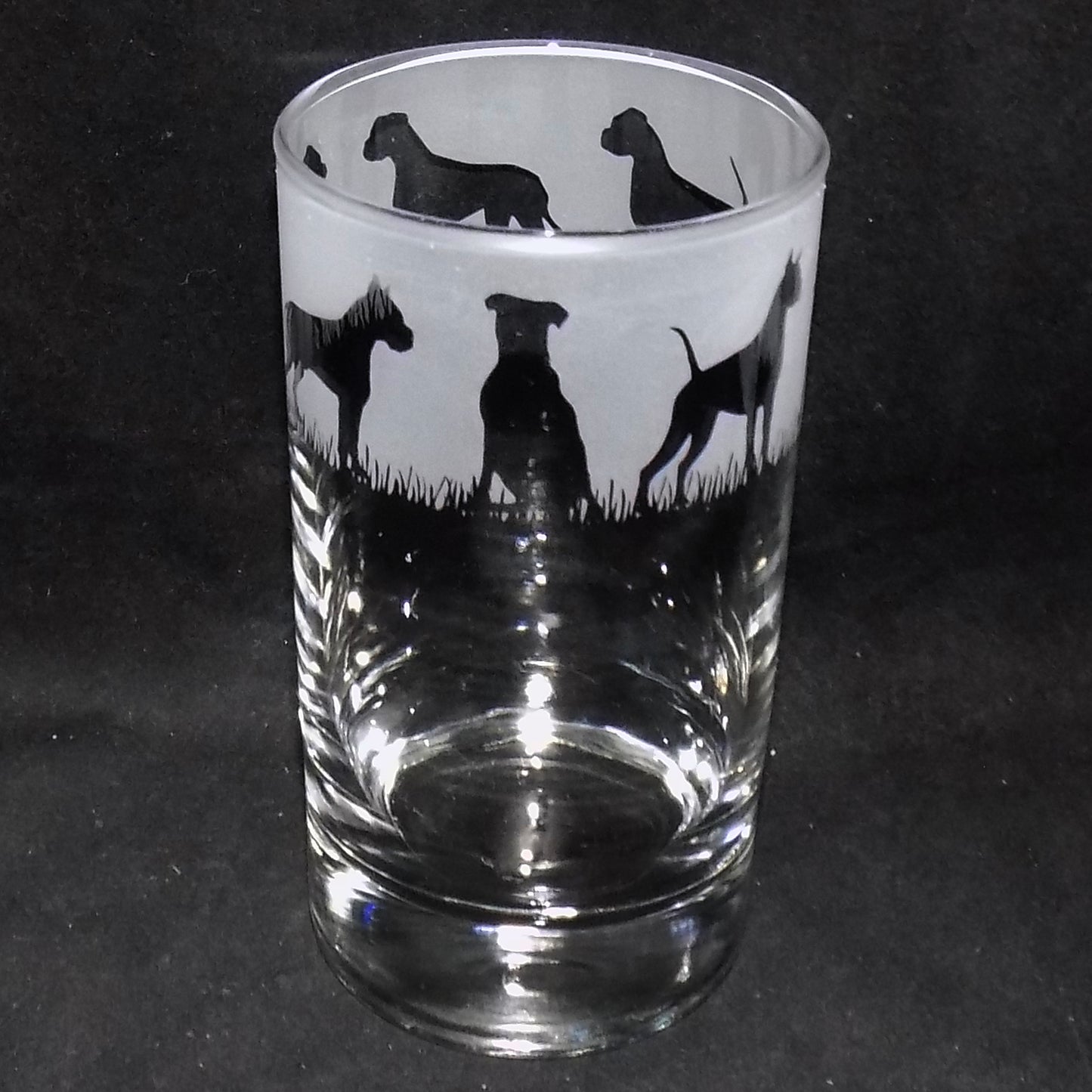 Boxer Dog Tall Glass