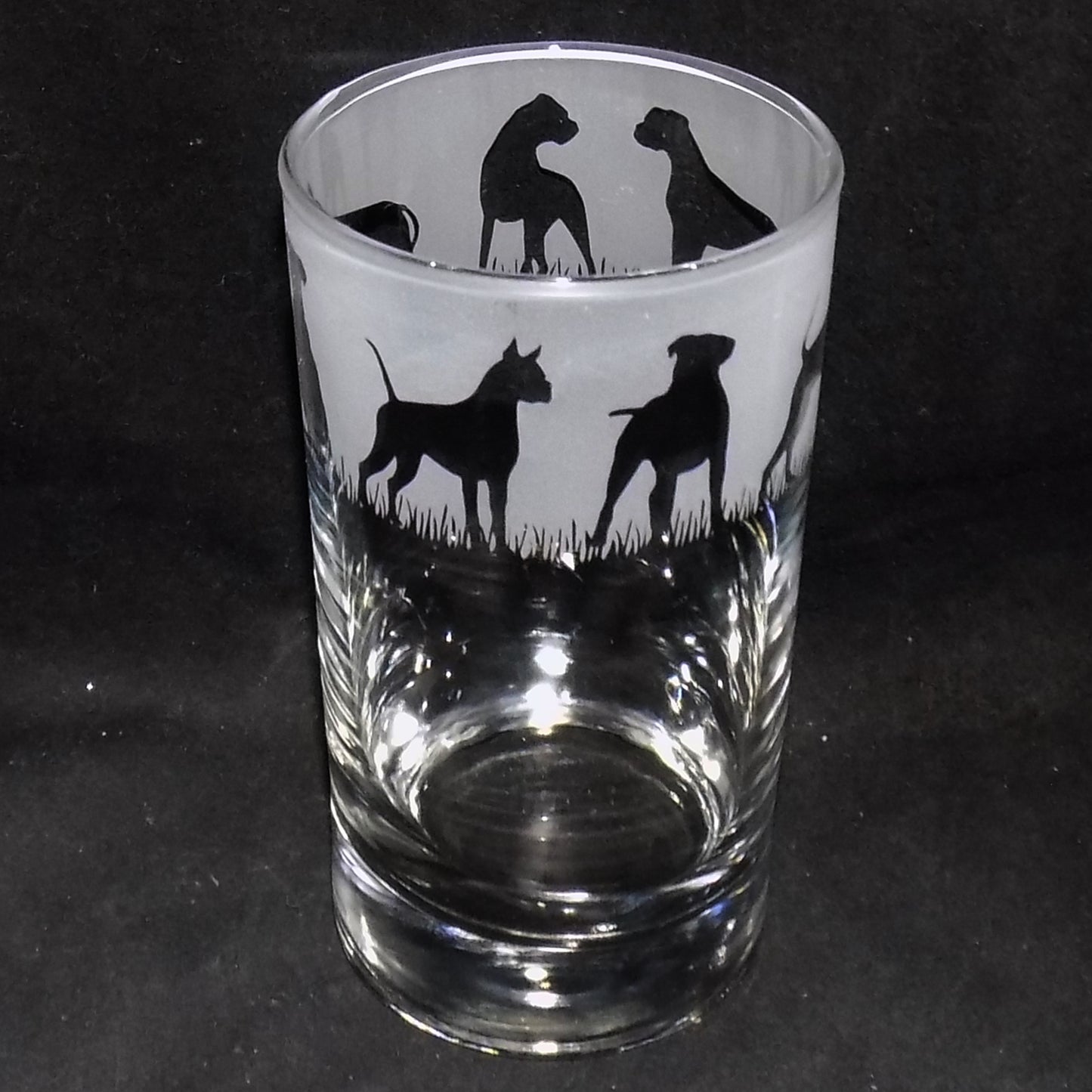 Boxer Dog Tall Glass