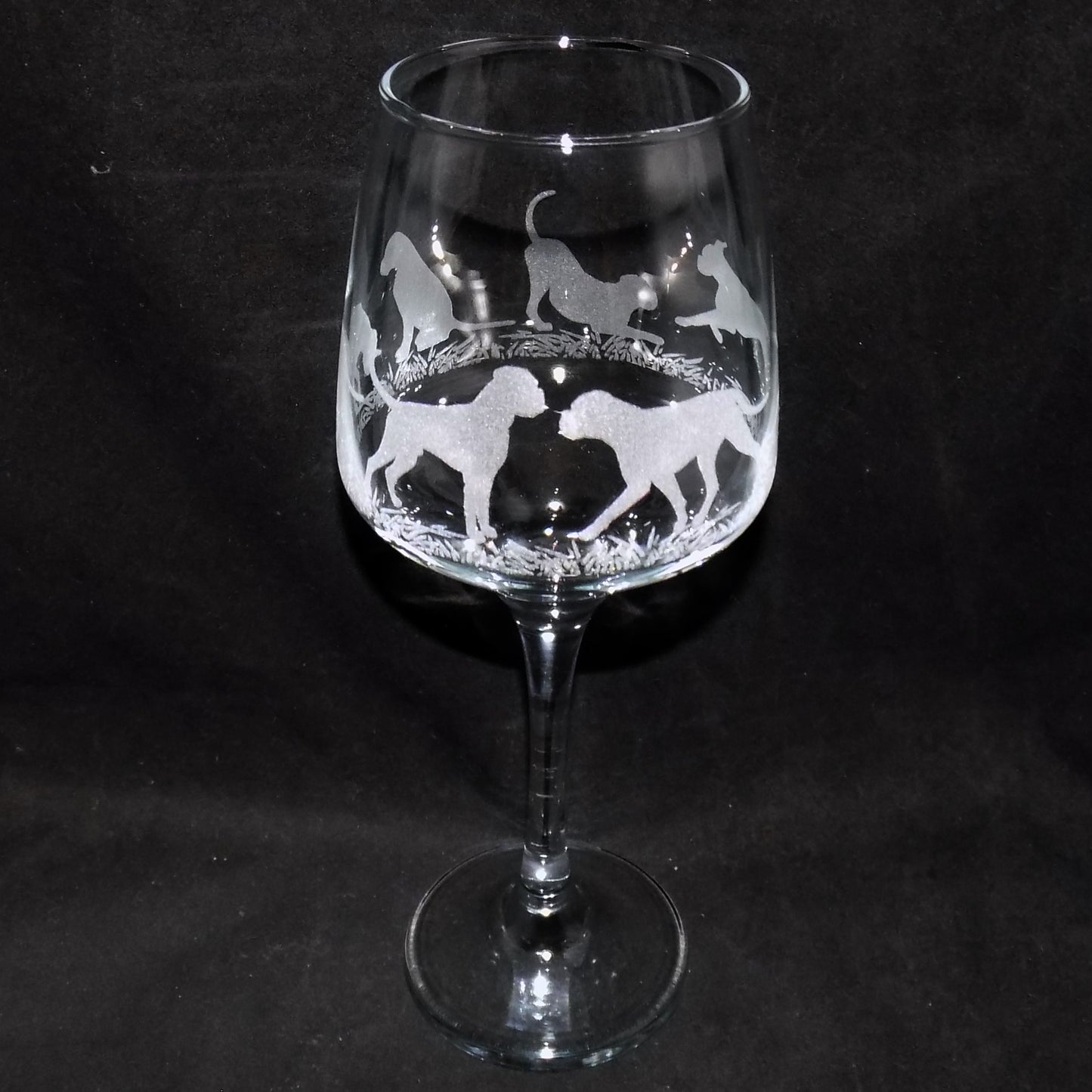 Boxer Dog Stemmed Wine Glass