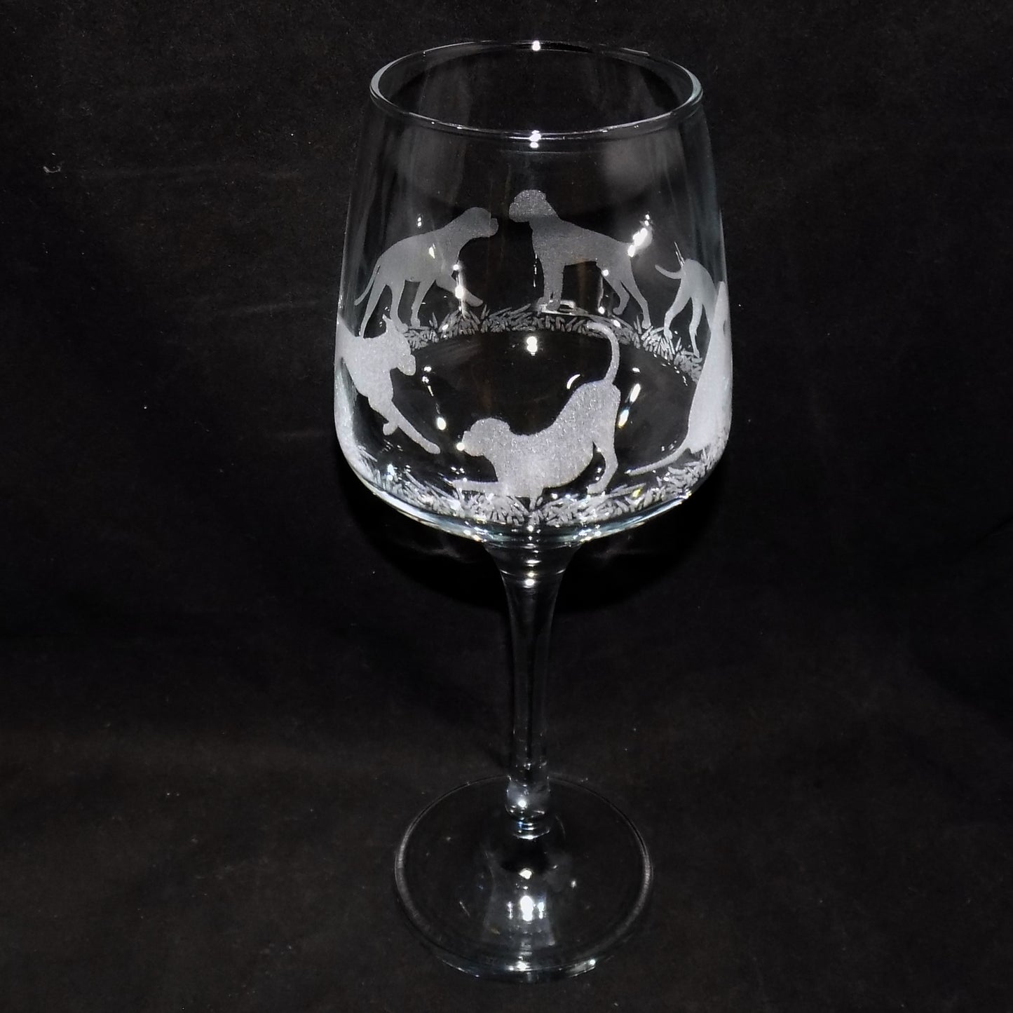 Boxer Dog Stemmed Wine Glass