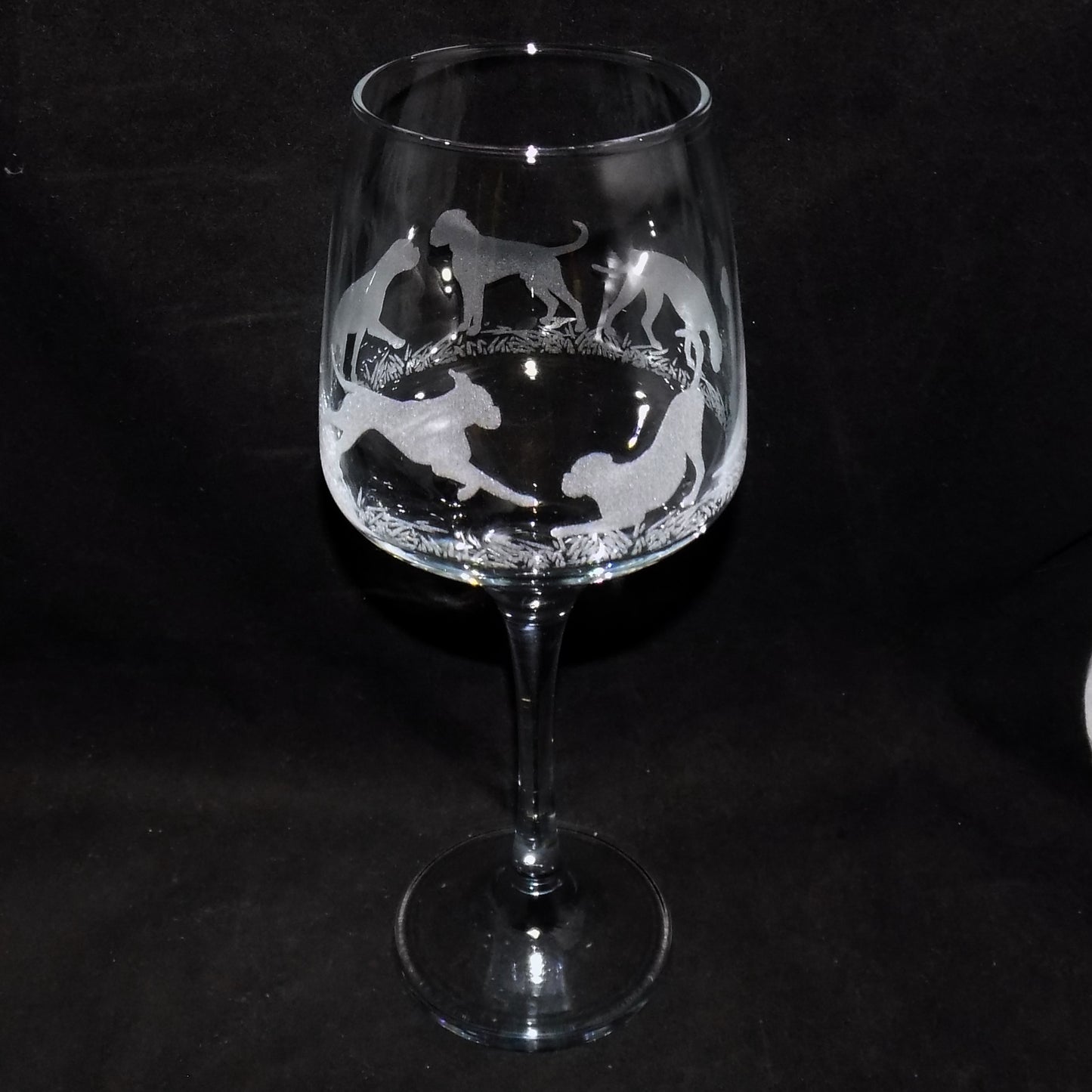 Boxer Dog Stemmed Wine Glass