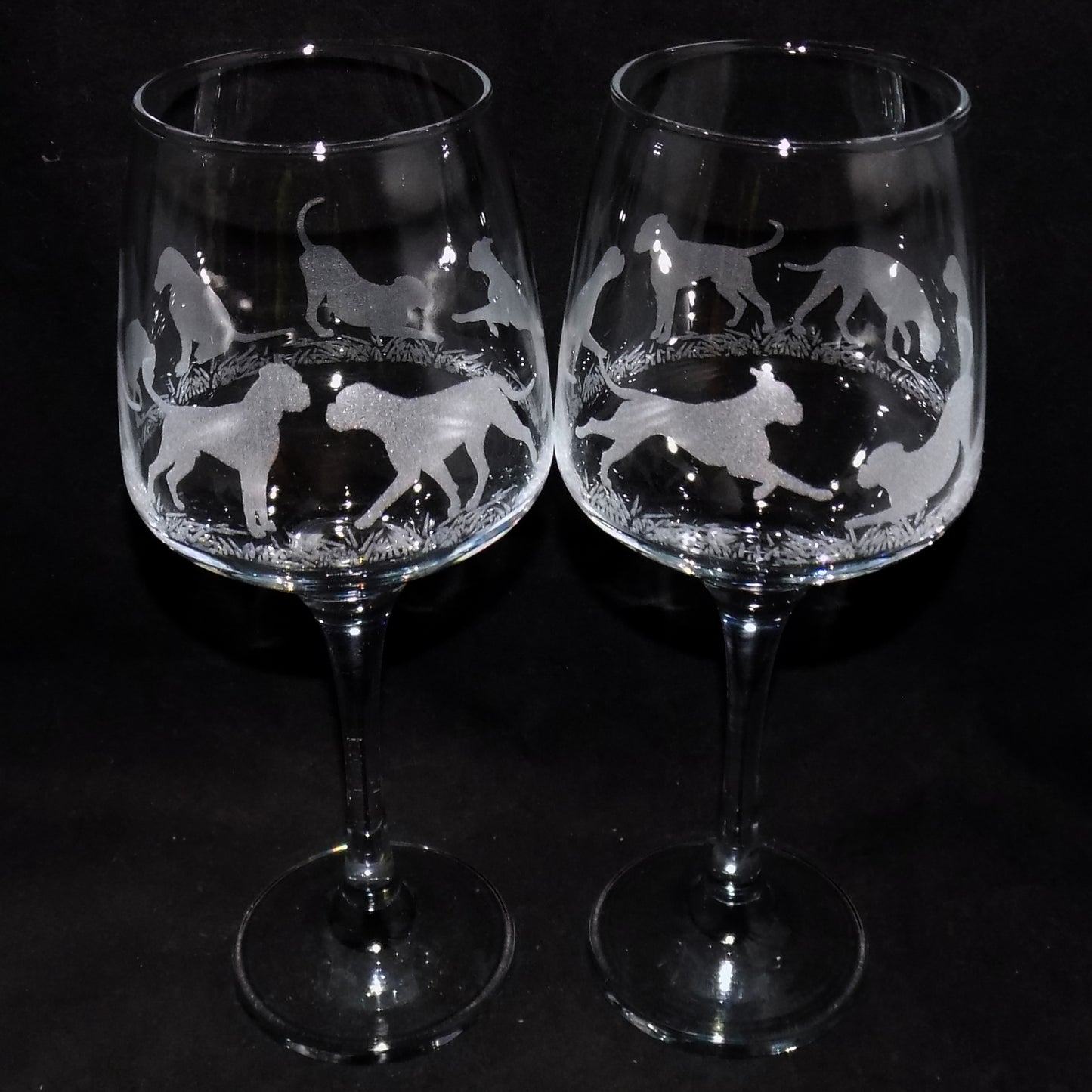 Boxer Dog Stemmed Wine Glass