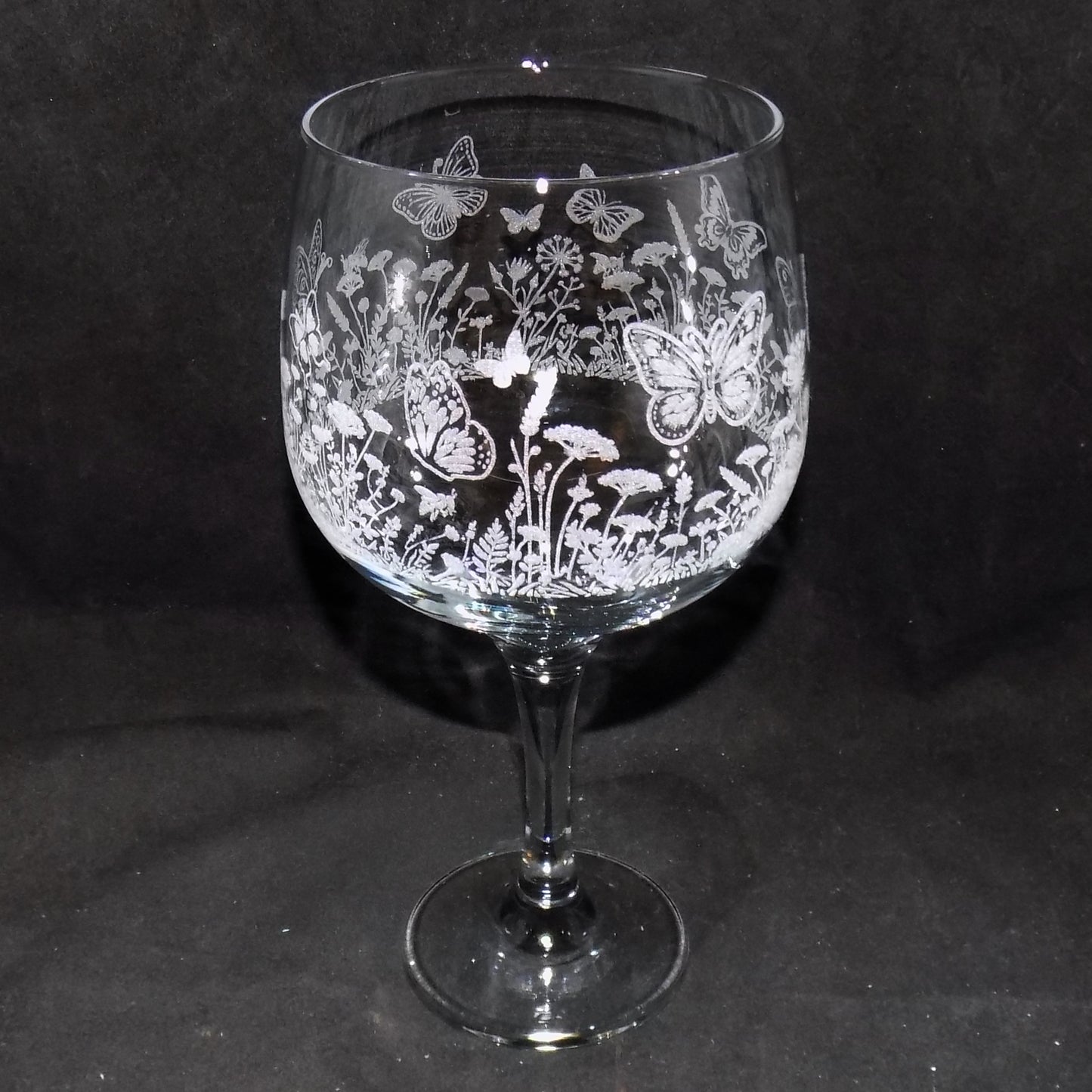 Butterfly Meadow Gin Glass