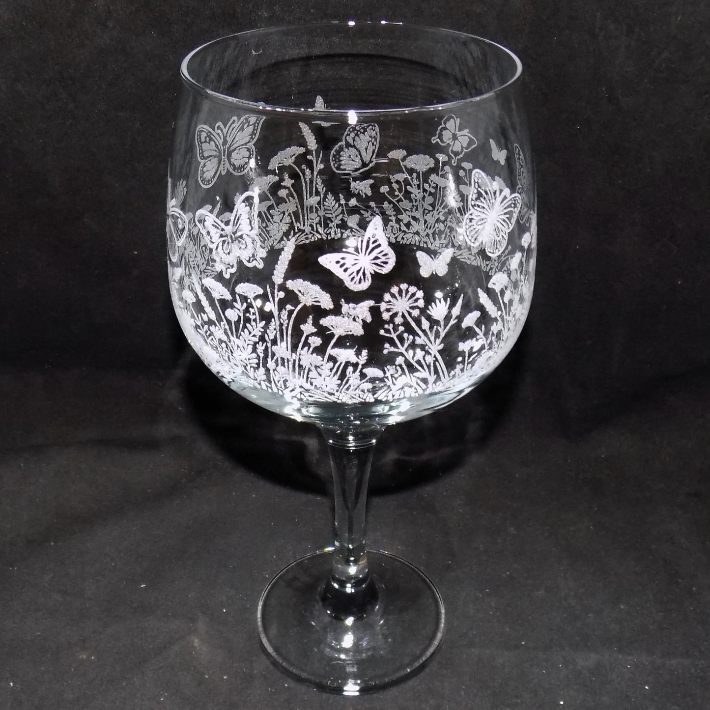 Butterfly Meadow Gin Glass
