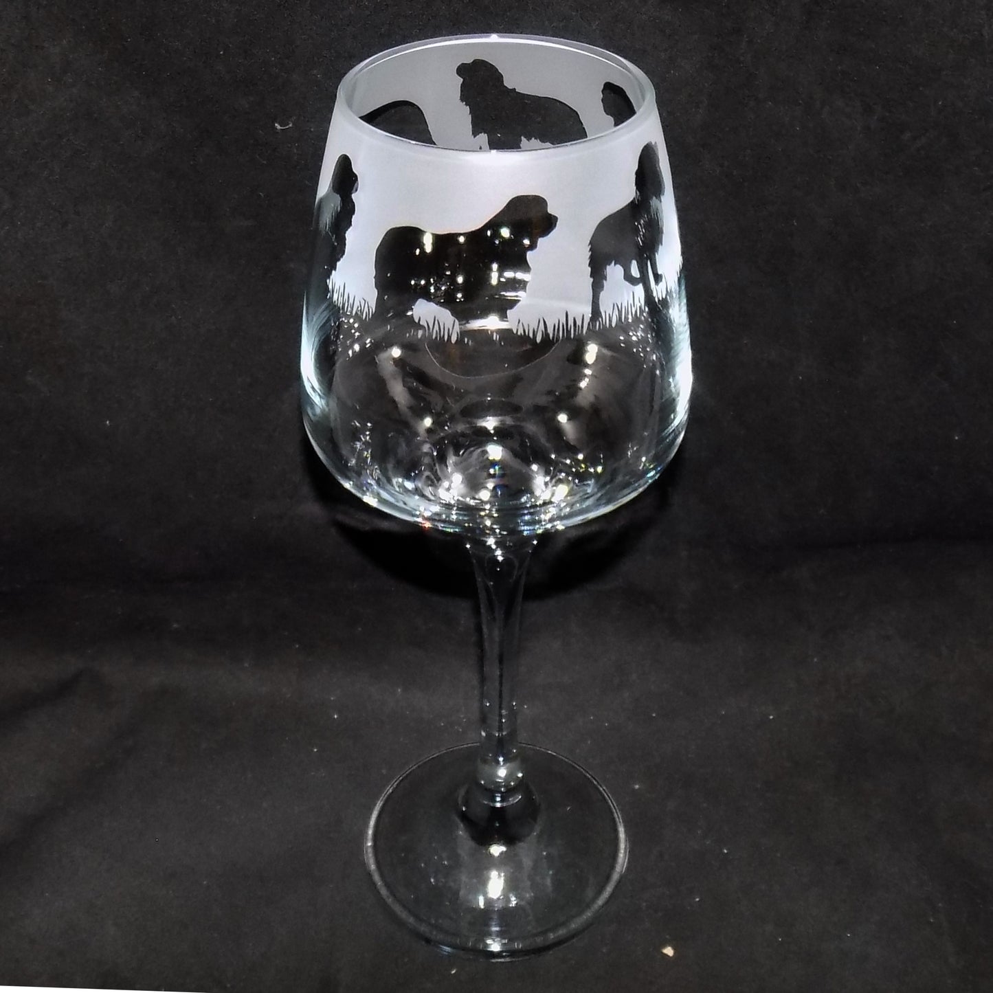 Cavalier King Charles Stemmed Wine Glass