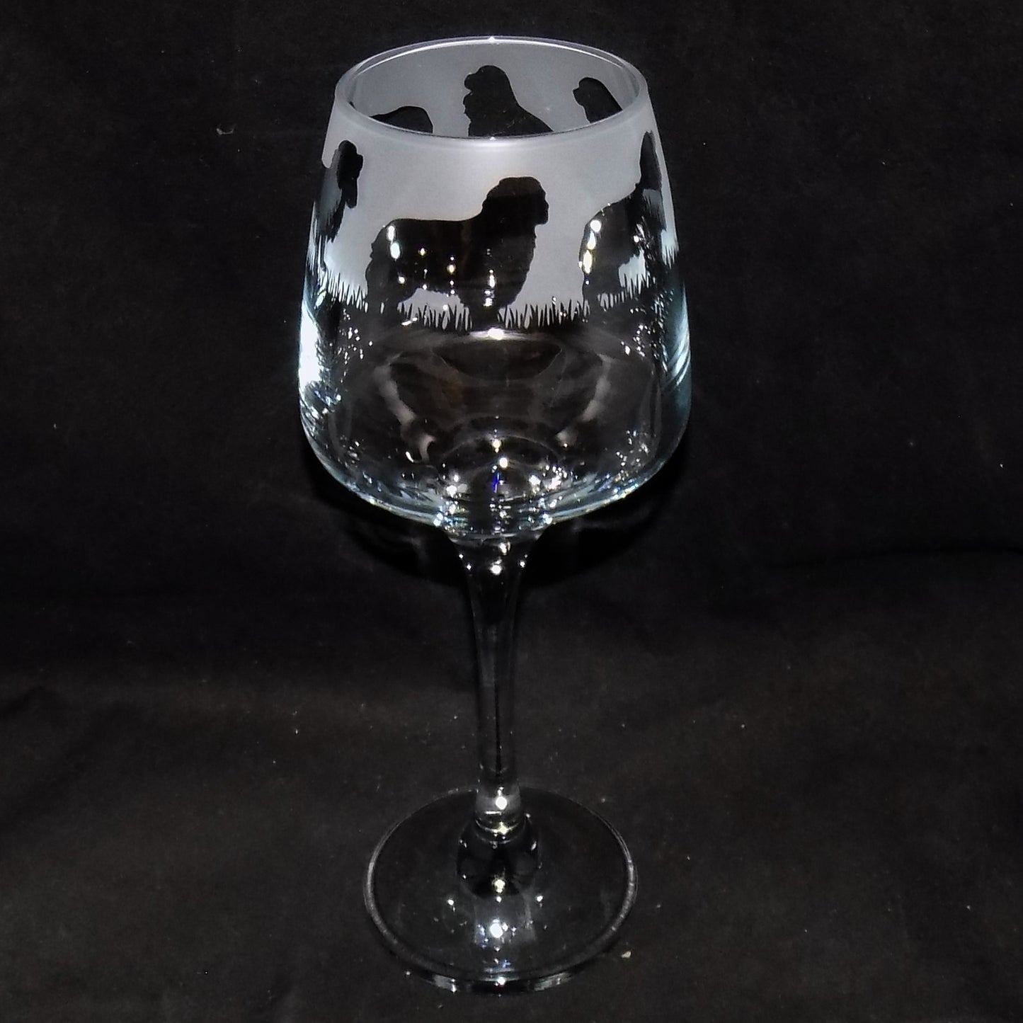 Cavalier King Charles Stemmed Wine Glass