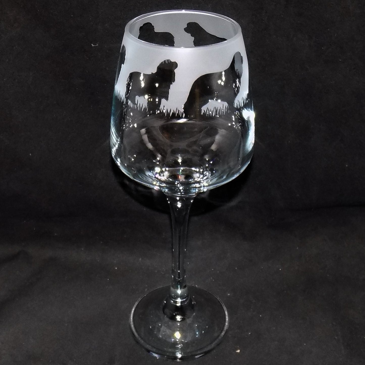 Cavalier King Charles Stemmed Wine Glass