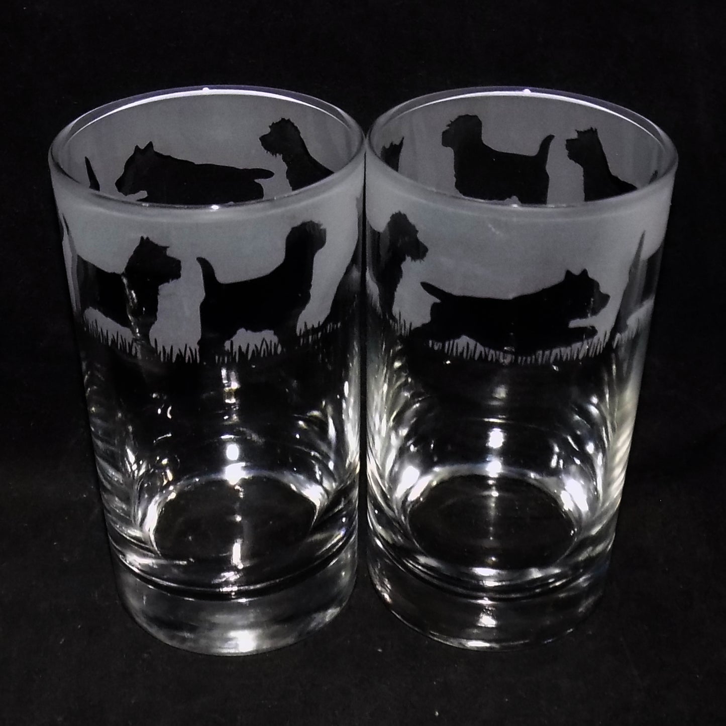 Cairn Terrier Tall Glass