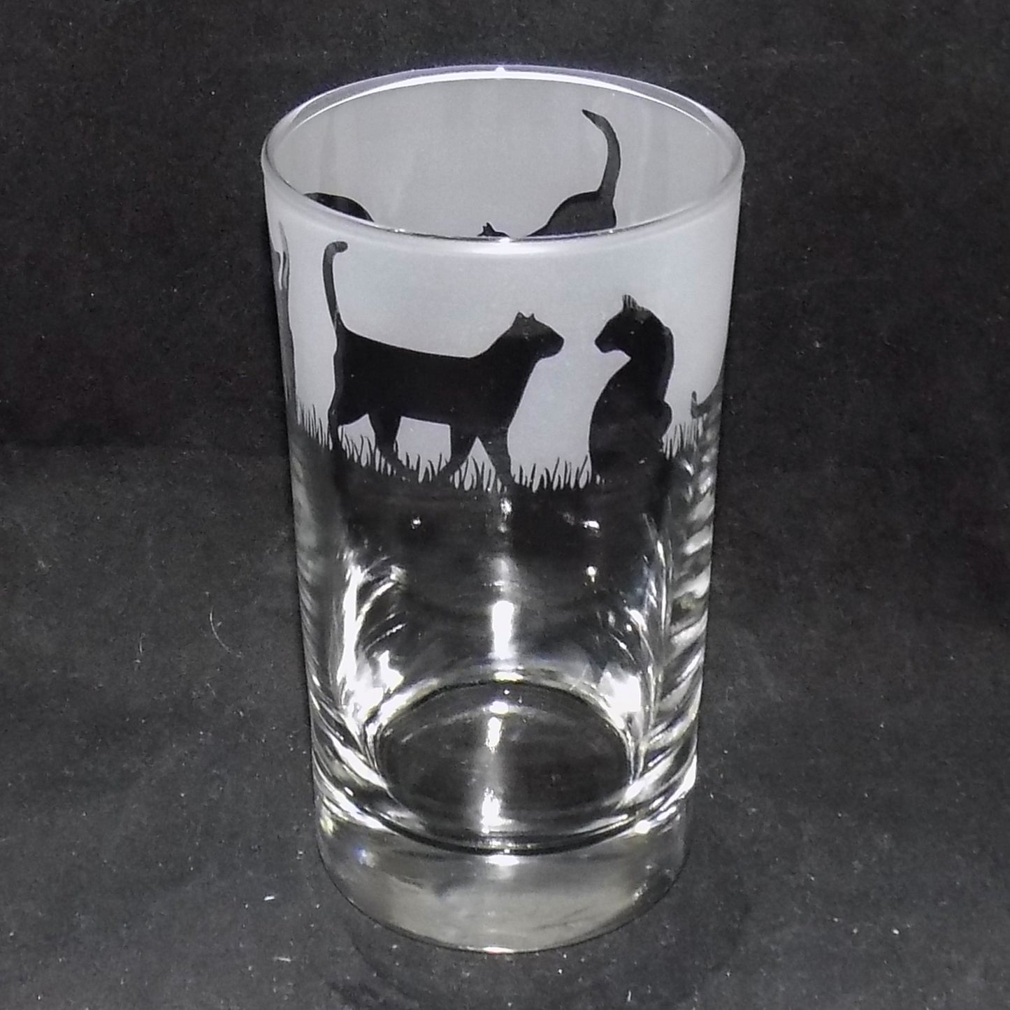 Cat Tall Glass