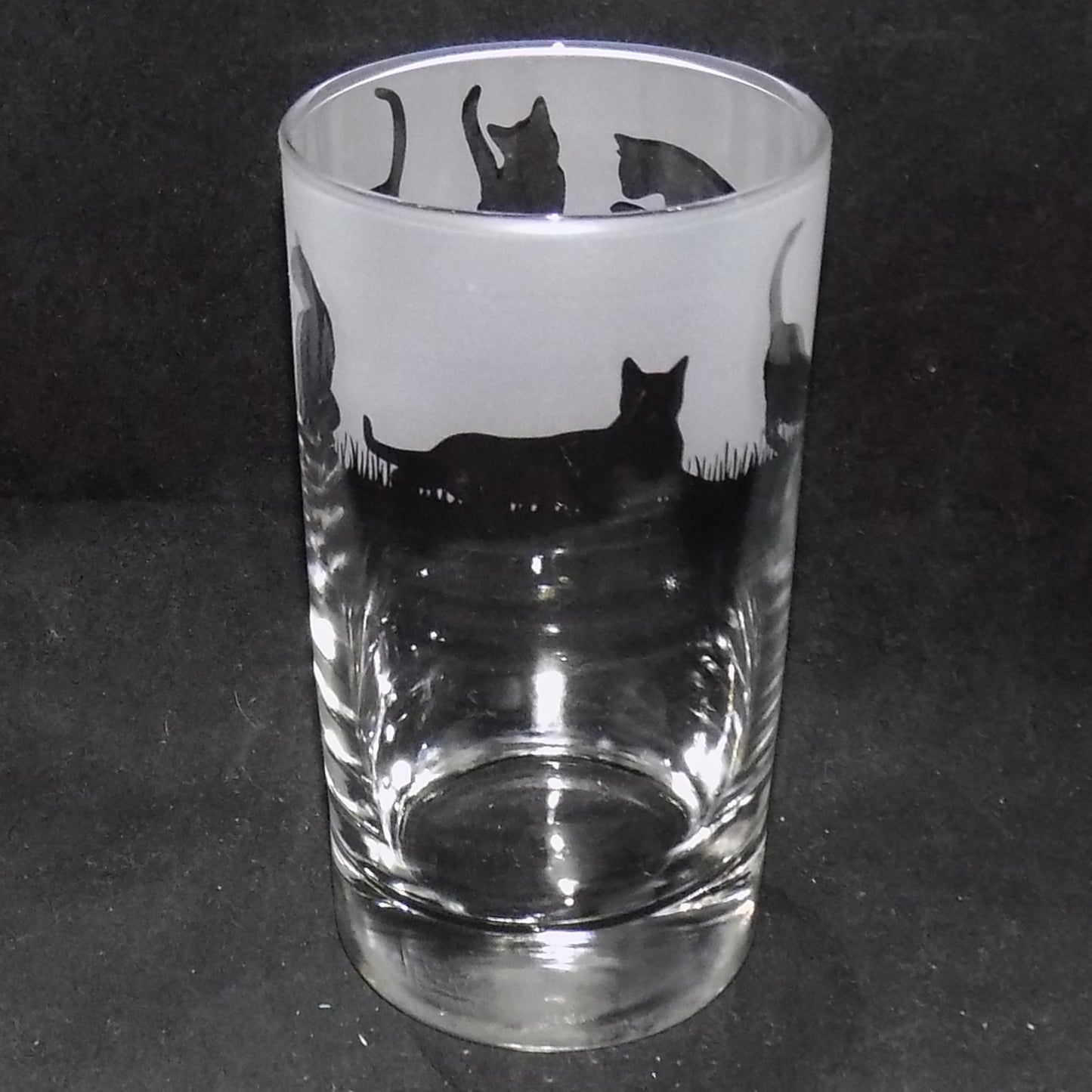 Cat Tall Glass