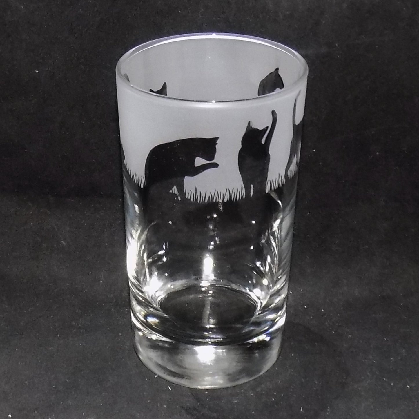 Cat Tall Glass