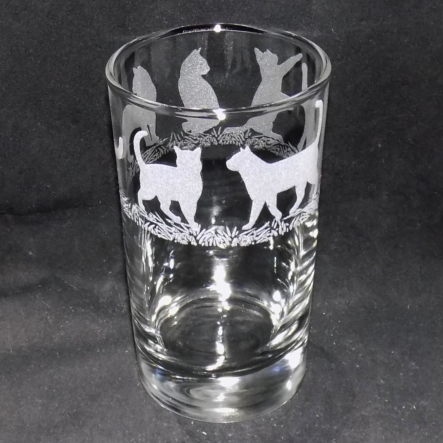 Cat Tall Glass