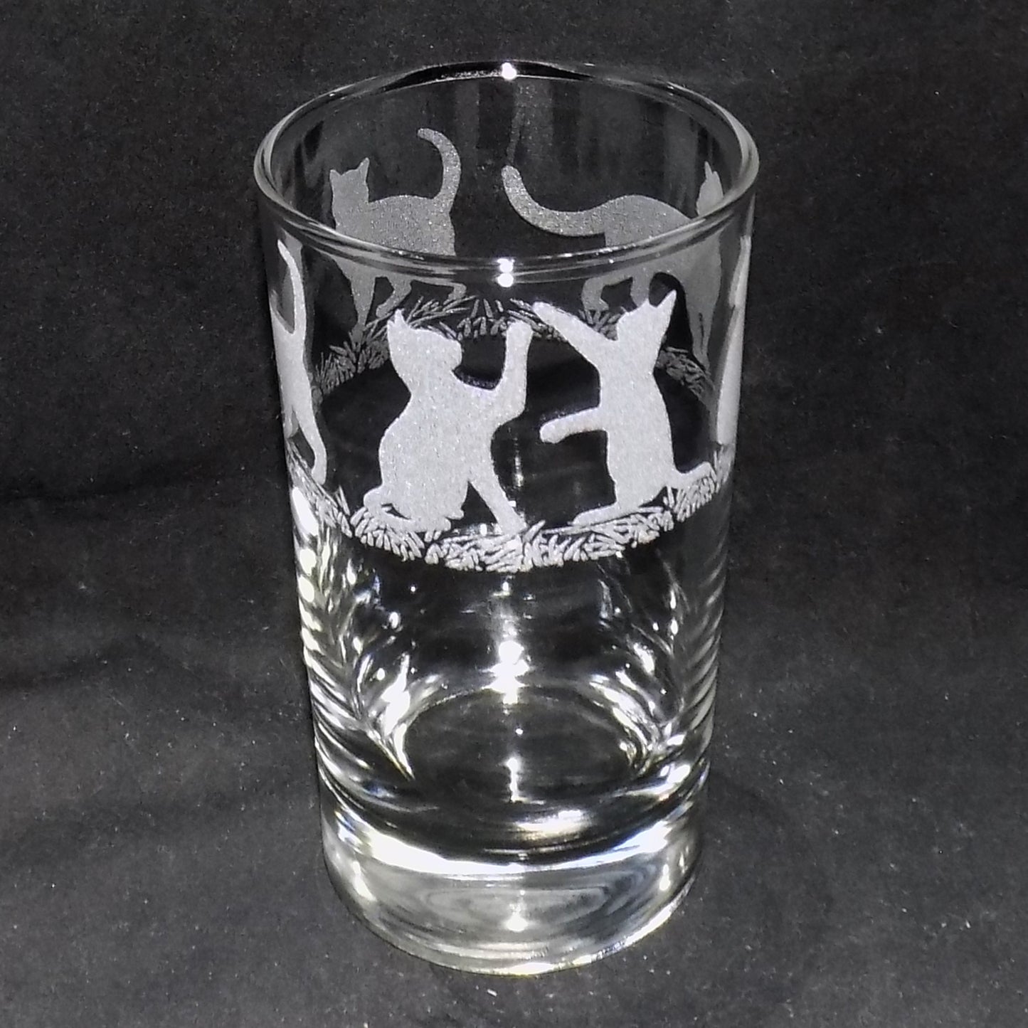 Cat Tall Glass