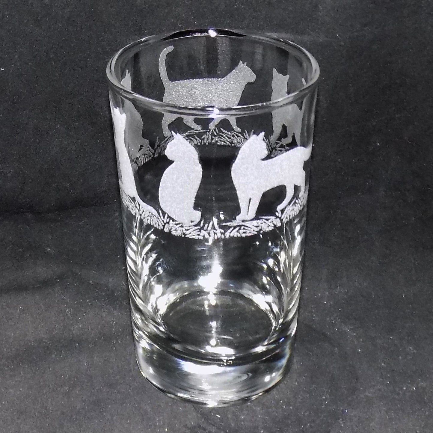 Cat Tall Glass