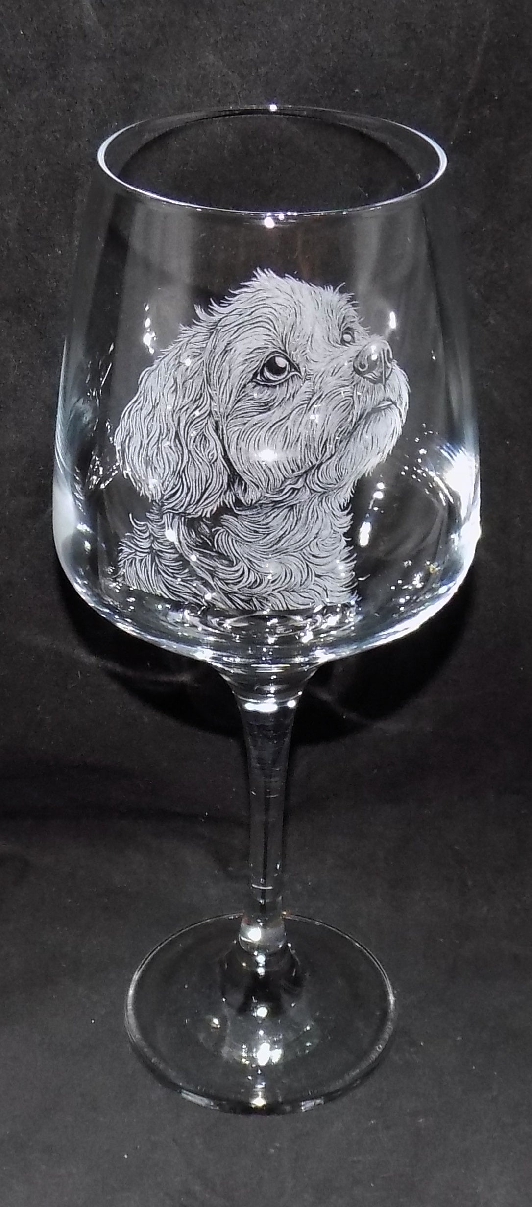 Cavapoo Stemmed Wine Glass
