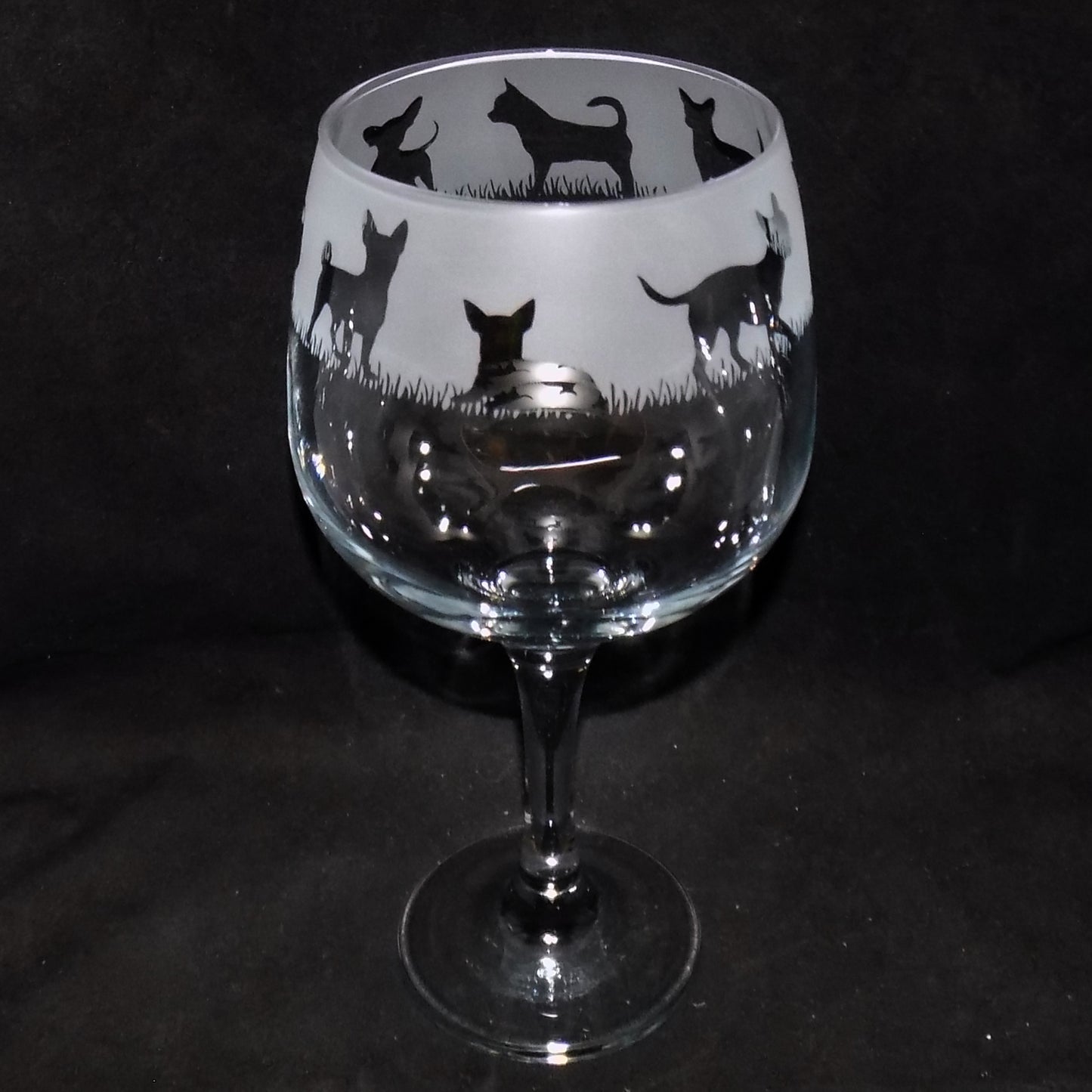 Chihuahua (Short Haired) Gin Glass