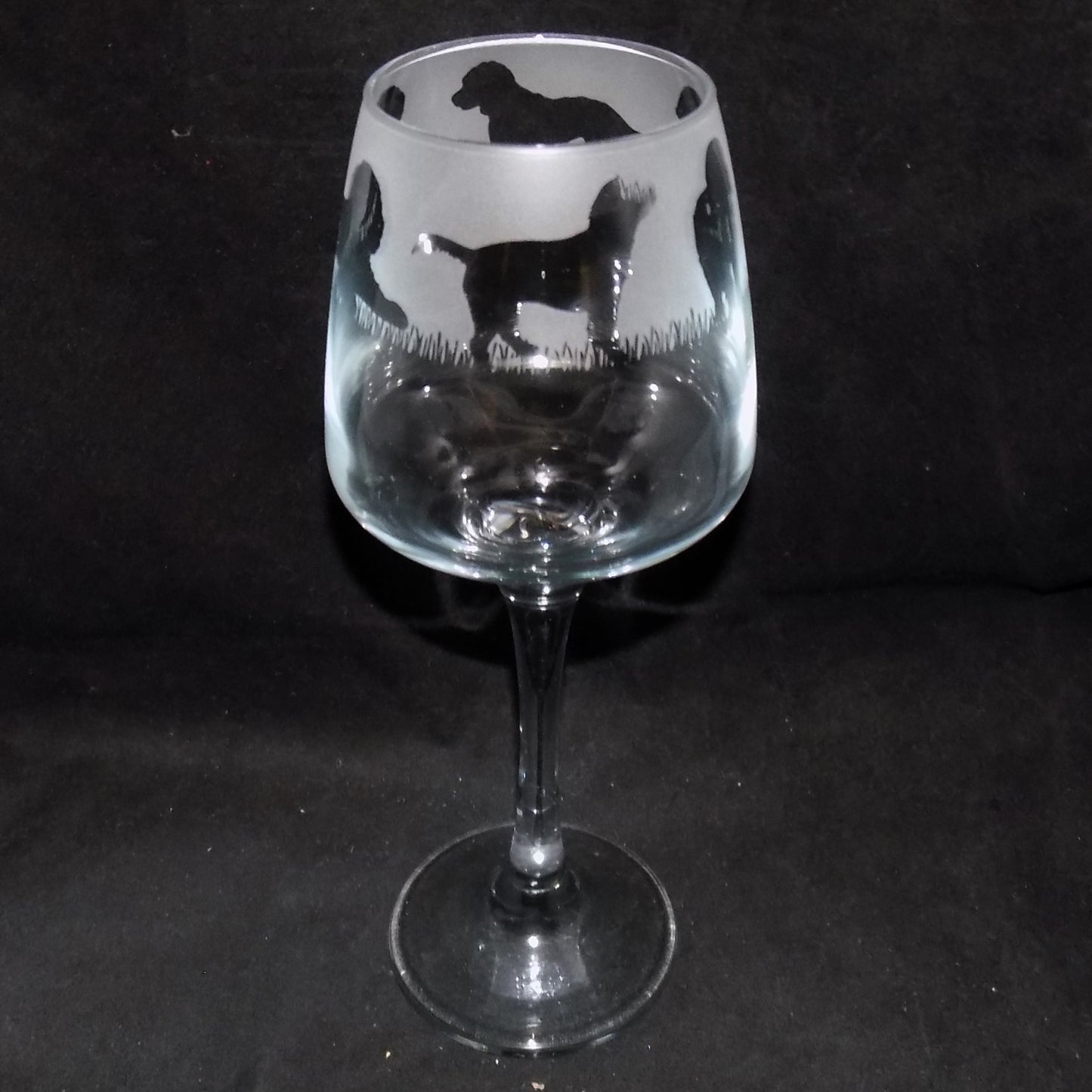 Cockapoo Stemmed Wine Glass