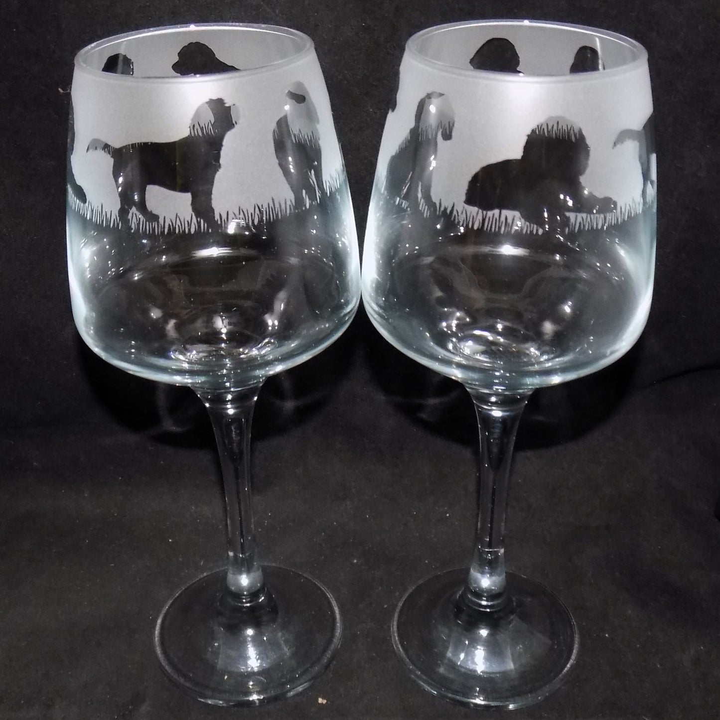 Cockapoo Stemmed Wine Glass