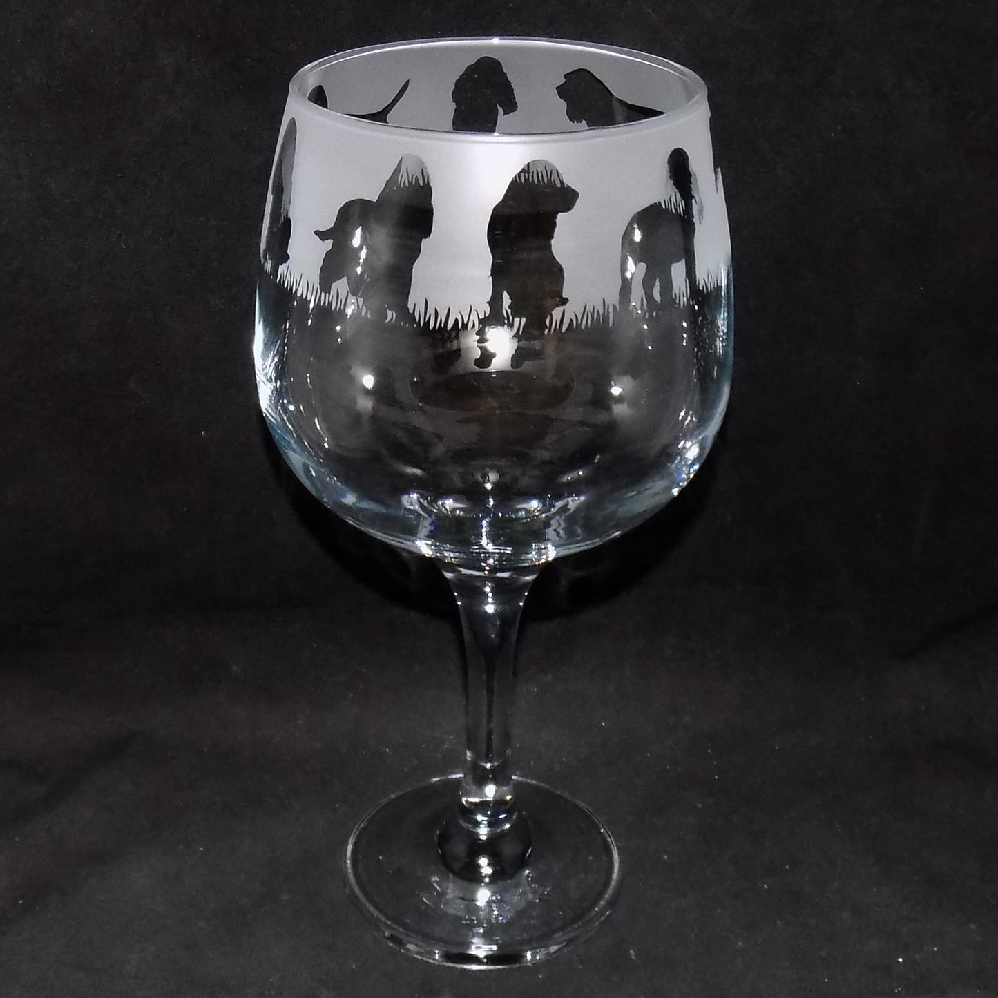 Cocker Spaniel Gin Glass