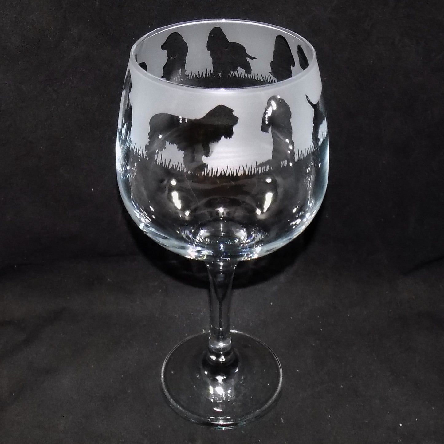 Cocker Spaniel Gin Glass