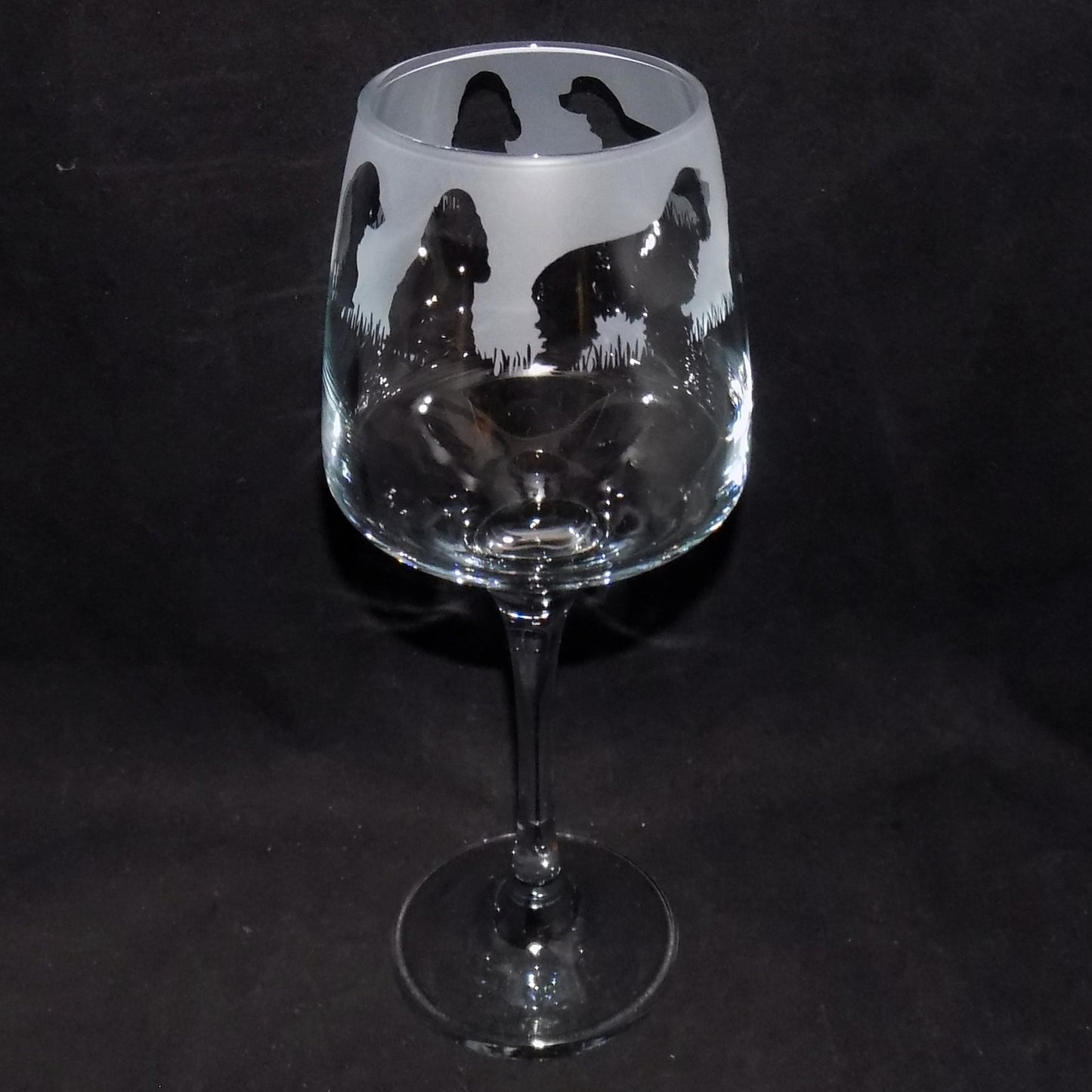 Cocker Spaniel Stemmed Wine Glass