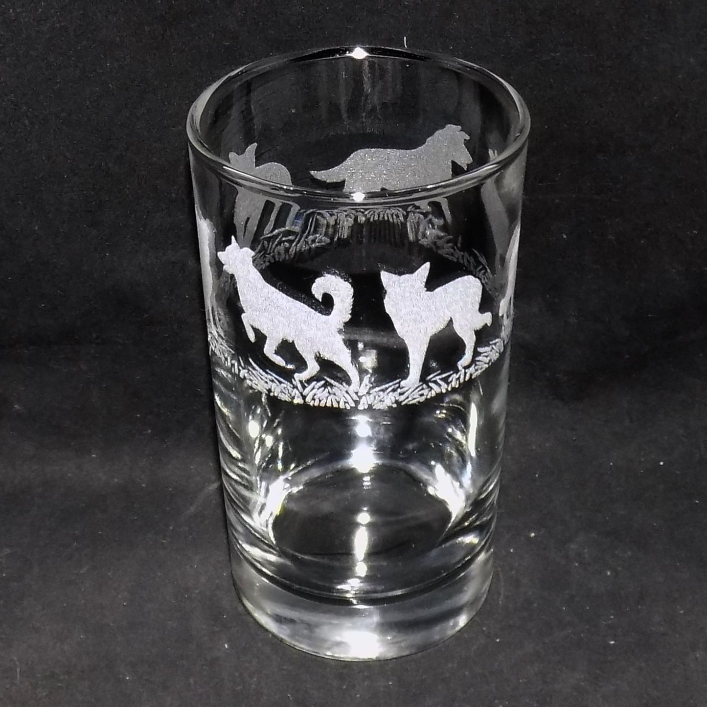 Border Collie Tall Glass