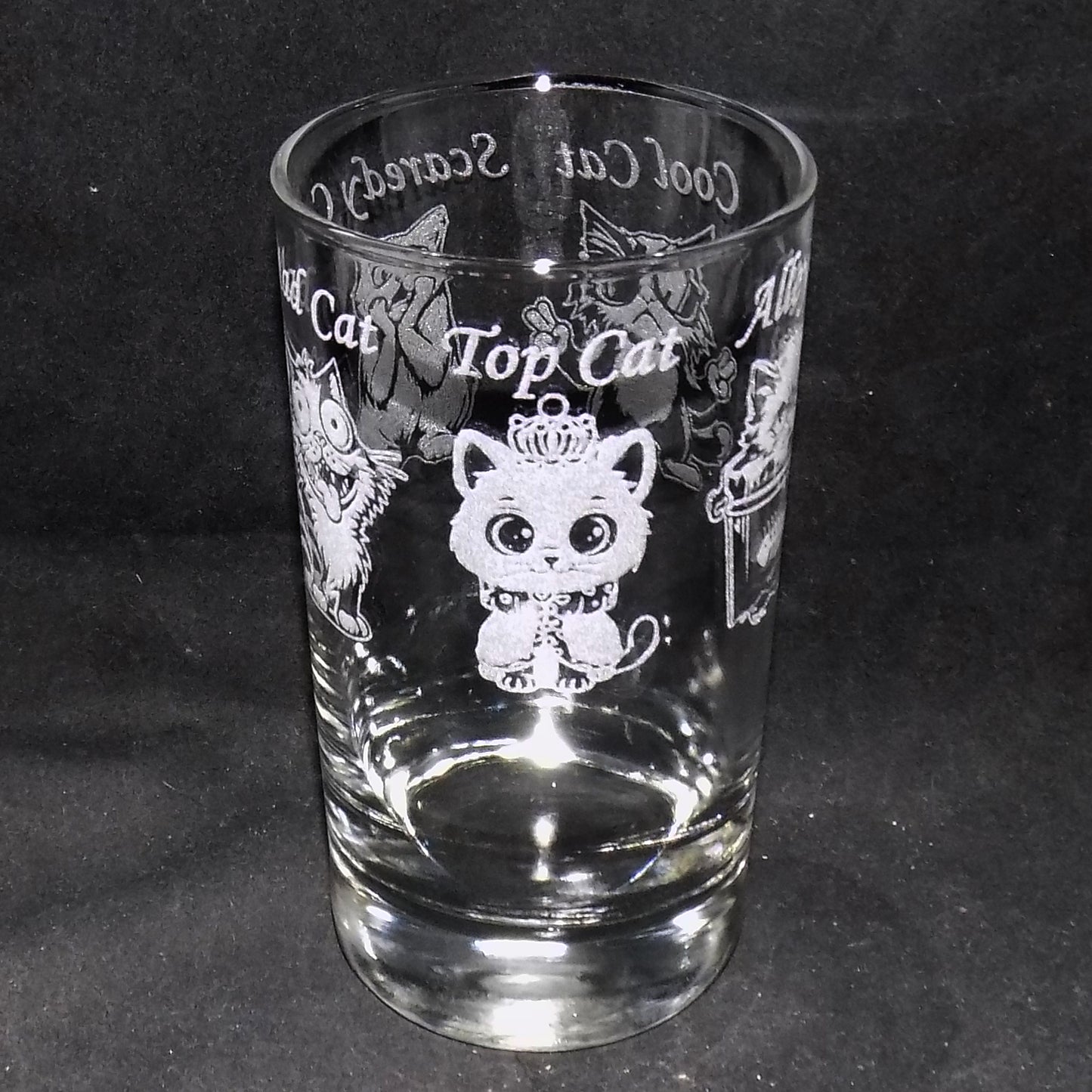 Cool Cat Tall Glass