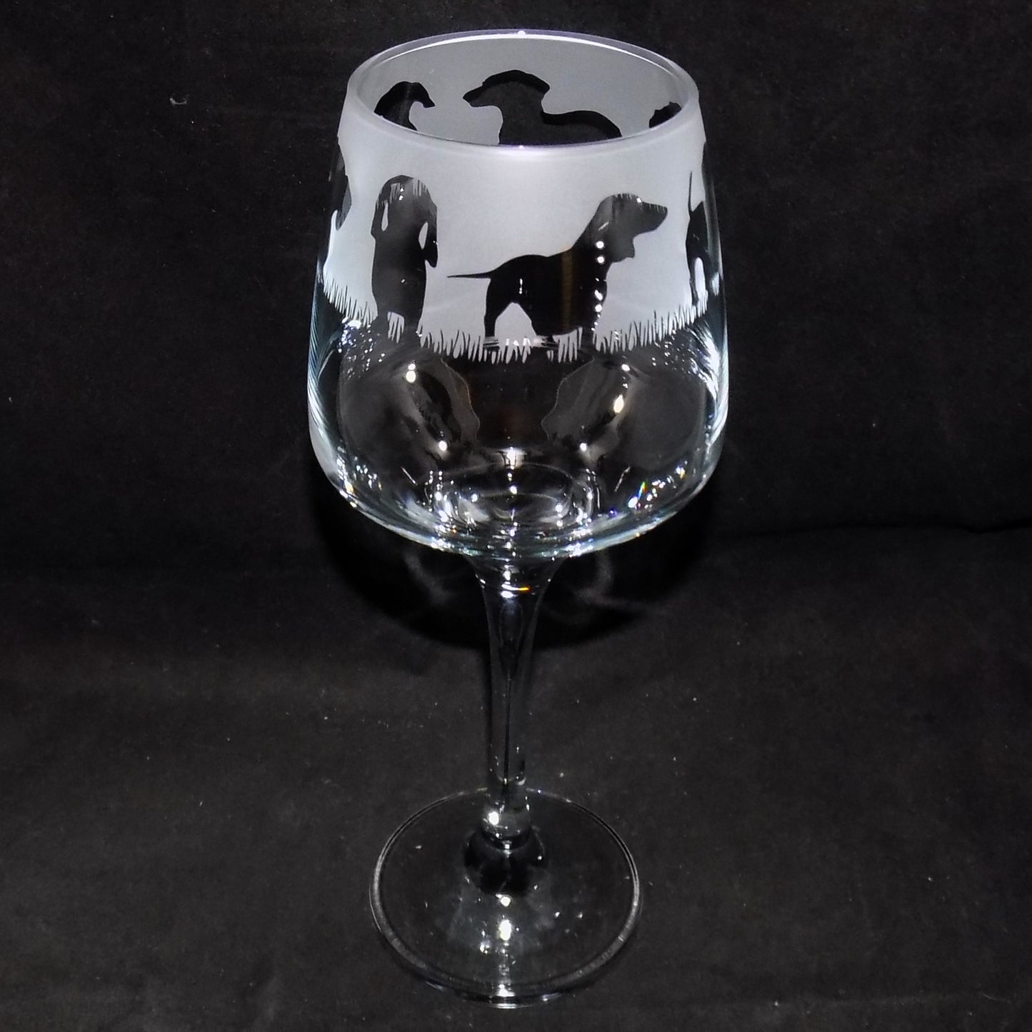 Dachshund (Short Haired) Stemmed Wine Glass