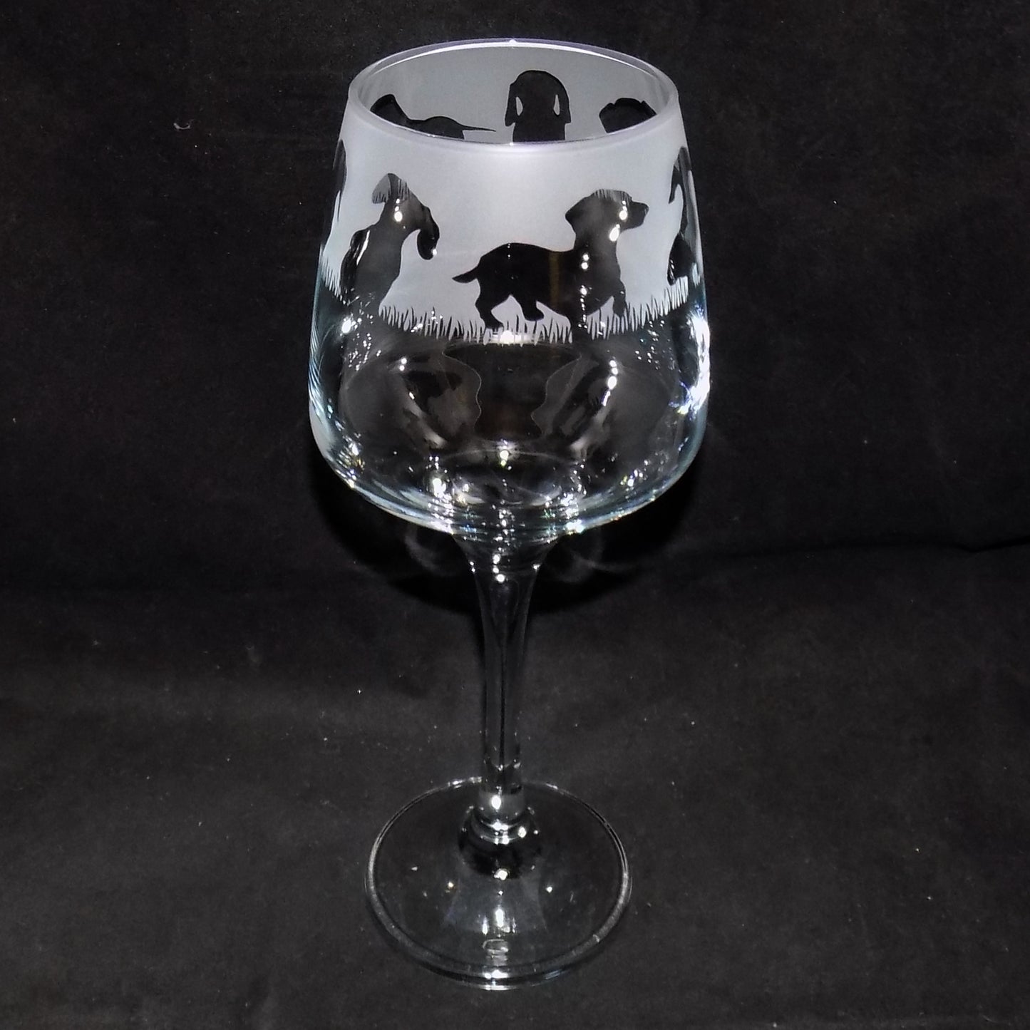 Dachshund (Short Haired) Stemmed Wine Glass